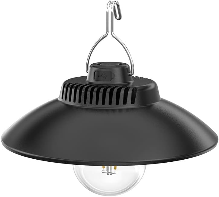 ELB Campinglampe Aufladbar, Yizhet Retro Campinglaterne LED Campingleuchte 200 Lumen IPX4 Wasserdicht 2600 mAh LED Camping Laterne Zeltlampe für Camping, Notfall Stromausfälle (Warmweiß)