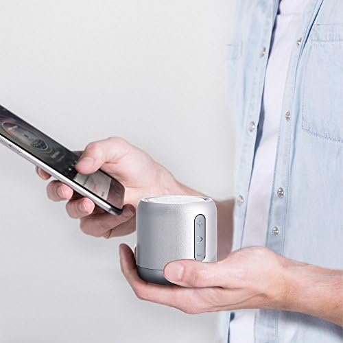 ELB Musikbox Anker Soundcore mini Bluetooth Lautsprecher mit 15 Stunden Spielzeit, Fantastischer Sound, 20 Meter Bluetooth Reichweite, FM Radio und intensiver Bass(Schwarz)