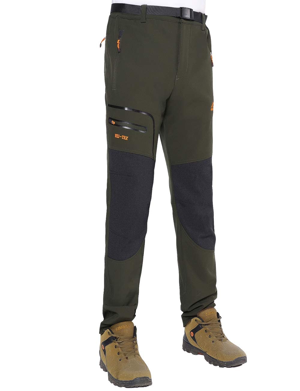 BenBoy Herren Wanderhose Wasserdicht Softshellhose Outdoorhose Winddicht Warm Gefüttert Skihose Snowboardhose Winter Trekkinghose
