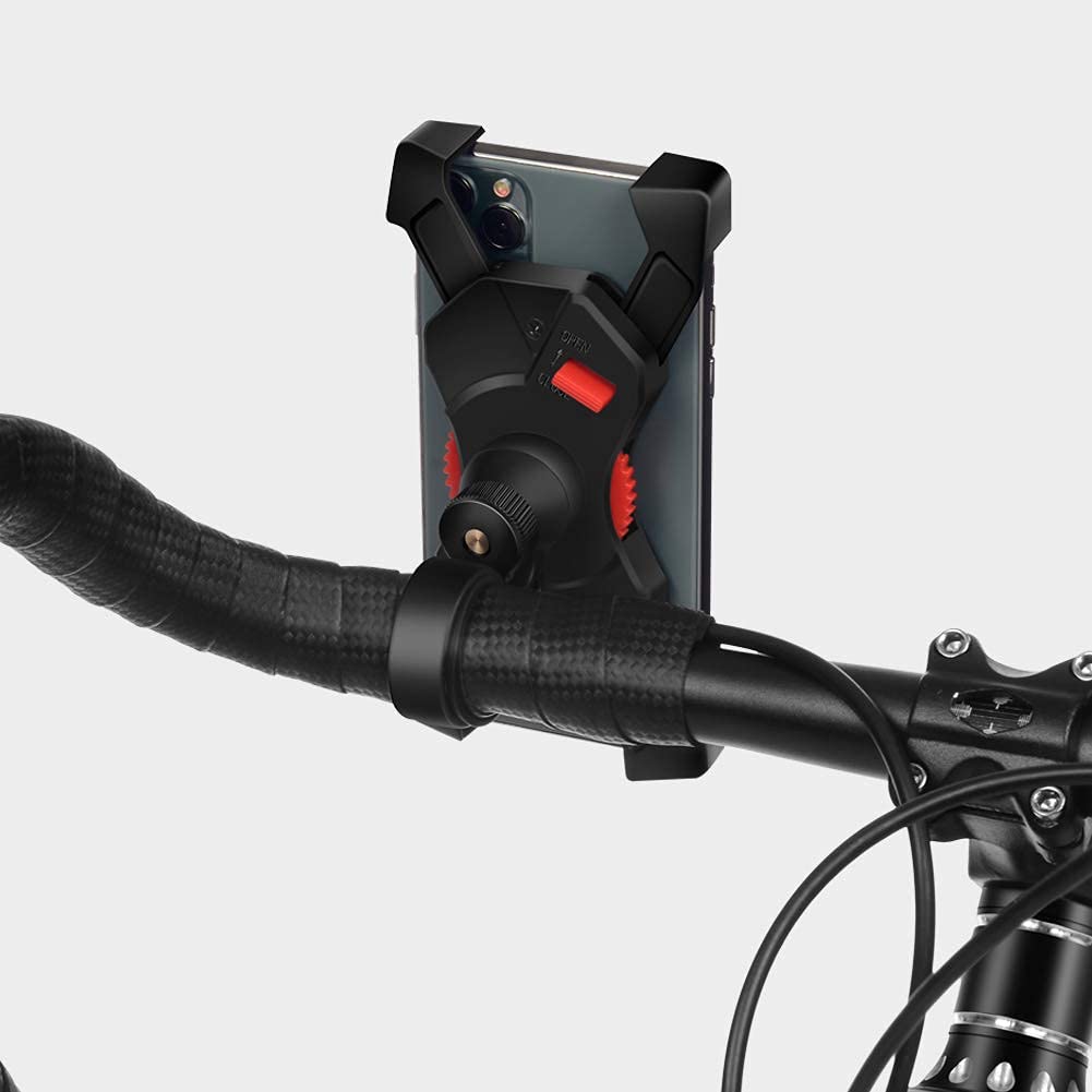 Grefay Fahrrad Handyhalterung Universal Motorrad Handy Halterung für 3,5-6,5 Zoll Smartphone mit 360° Drehbar