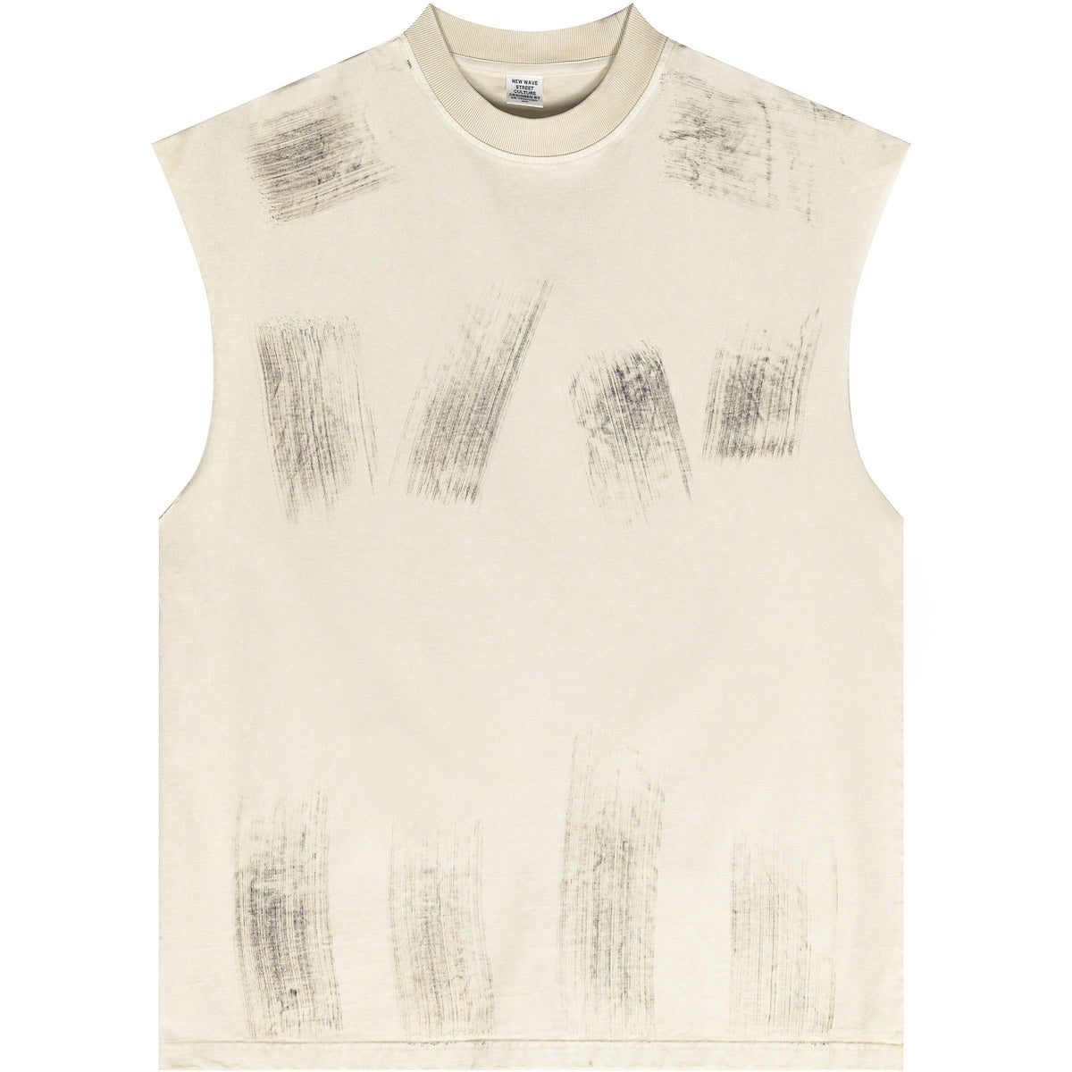 WACOON trashy Distressed High Street Round Neck Sleeveless Tank Top(310GSM)