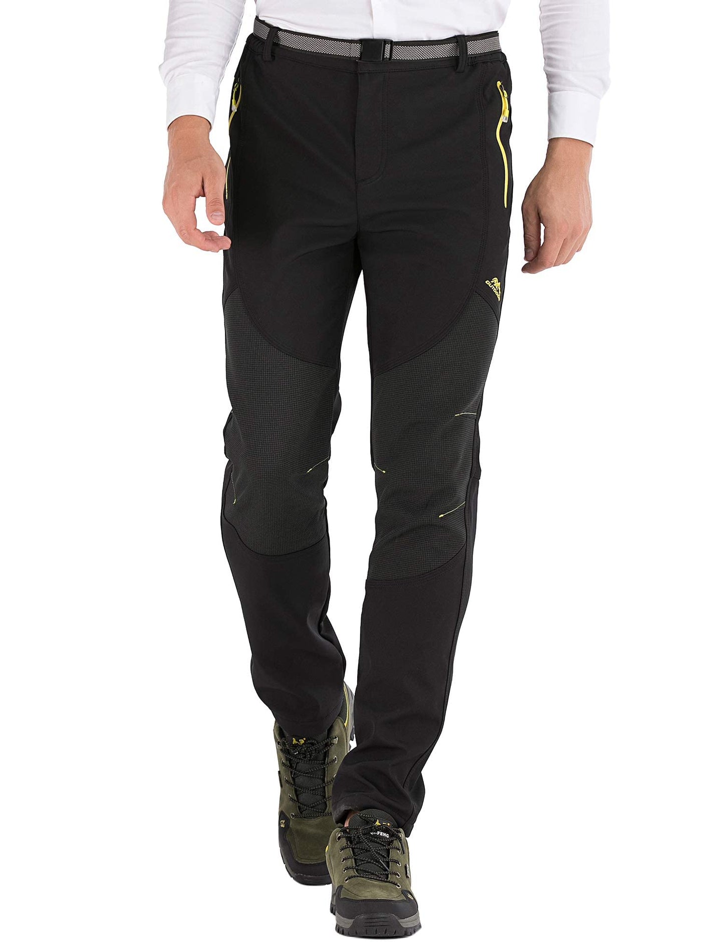BenBoy Herren Wanderhose Wasserdicht Softshellhose Outdoorhose Winddicht Warm Gefüttert Skihose Snowboardhose Winter Trekkinghose