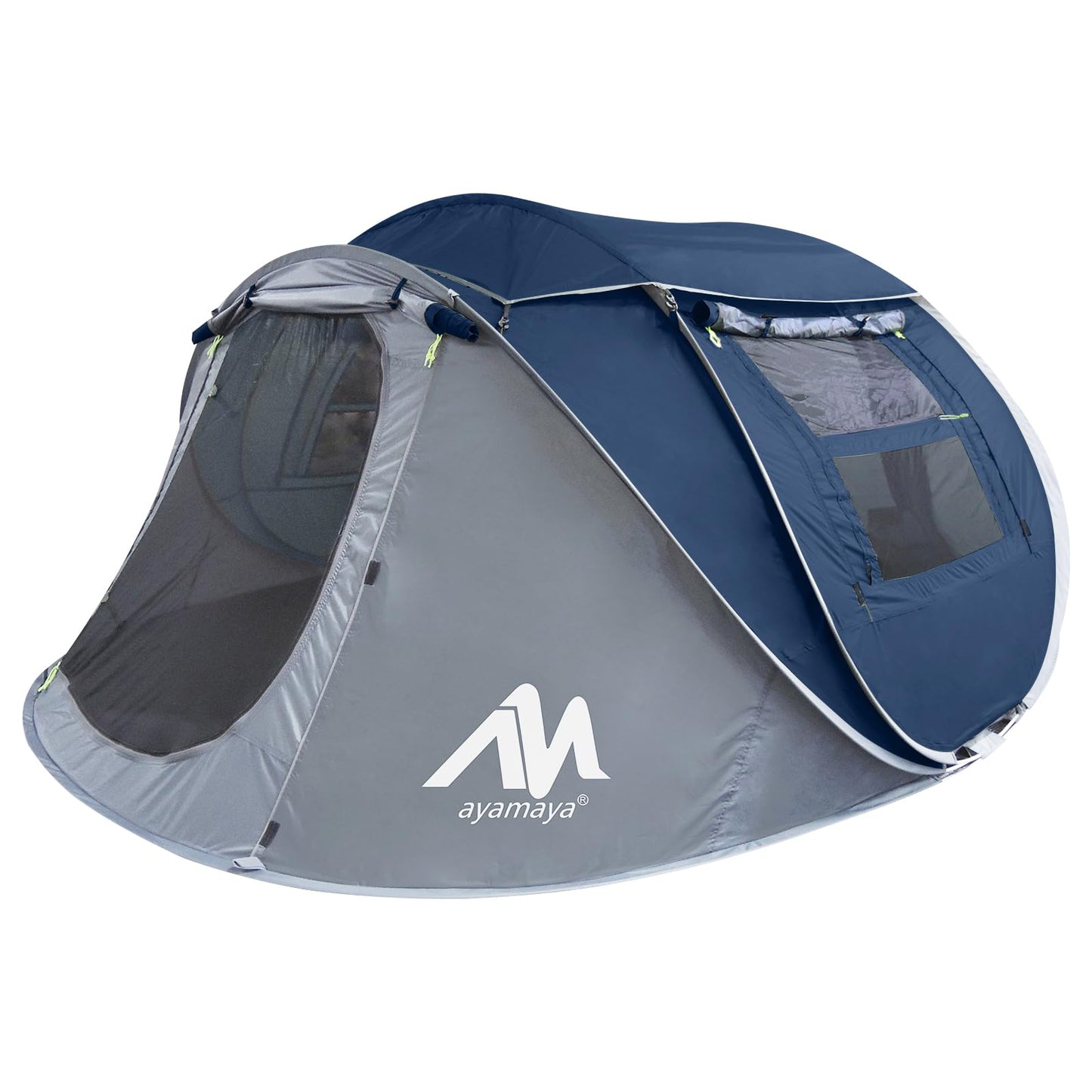 Zelt 3-4 Personen Pop Up Wurfzelt mit Große Dachfenster, Strandmuschel Automatik 4 Mann Zelte Wasserdicht Strandzelt Festivalzelt Schnellaufbauzelt für Outdoor Camping Picknick Wandern