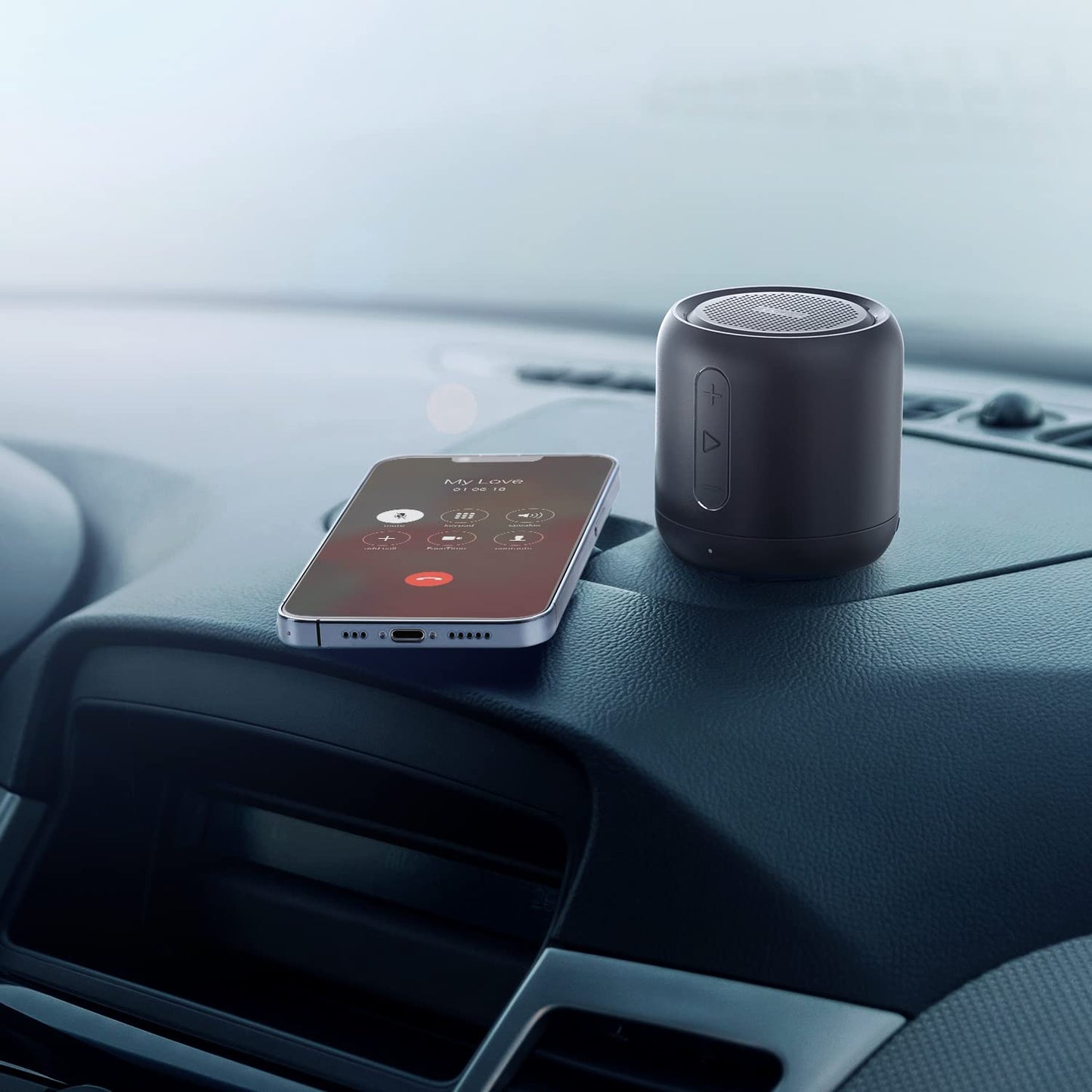 ELB Musikbox Anker Soundcore mini Bluetooth Lautsprecher mit 15 Stunden Spielzeit, Fantastischer Sound, 20 Meter Bluetooth Reichweite, FM Radio und intensiver Bass(Schwarz)