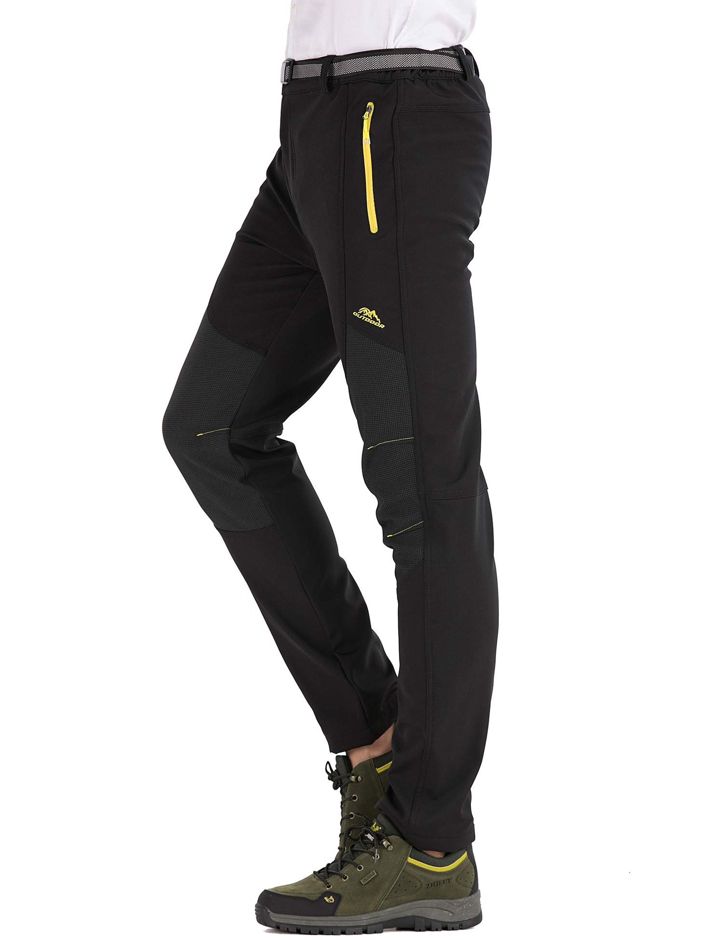 BenBoy Herren Wanderhose Wasserdicht Softshellhose Outdoorhose Winddicht Warm Gefüttert Skihose Snowboardhose Winter Trekkinghose