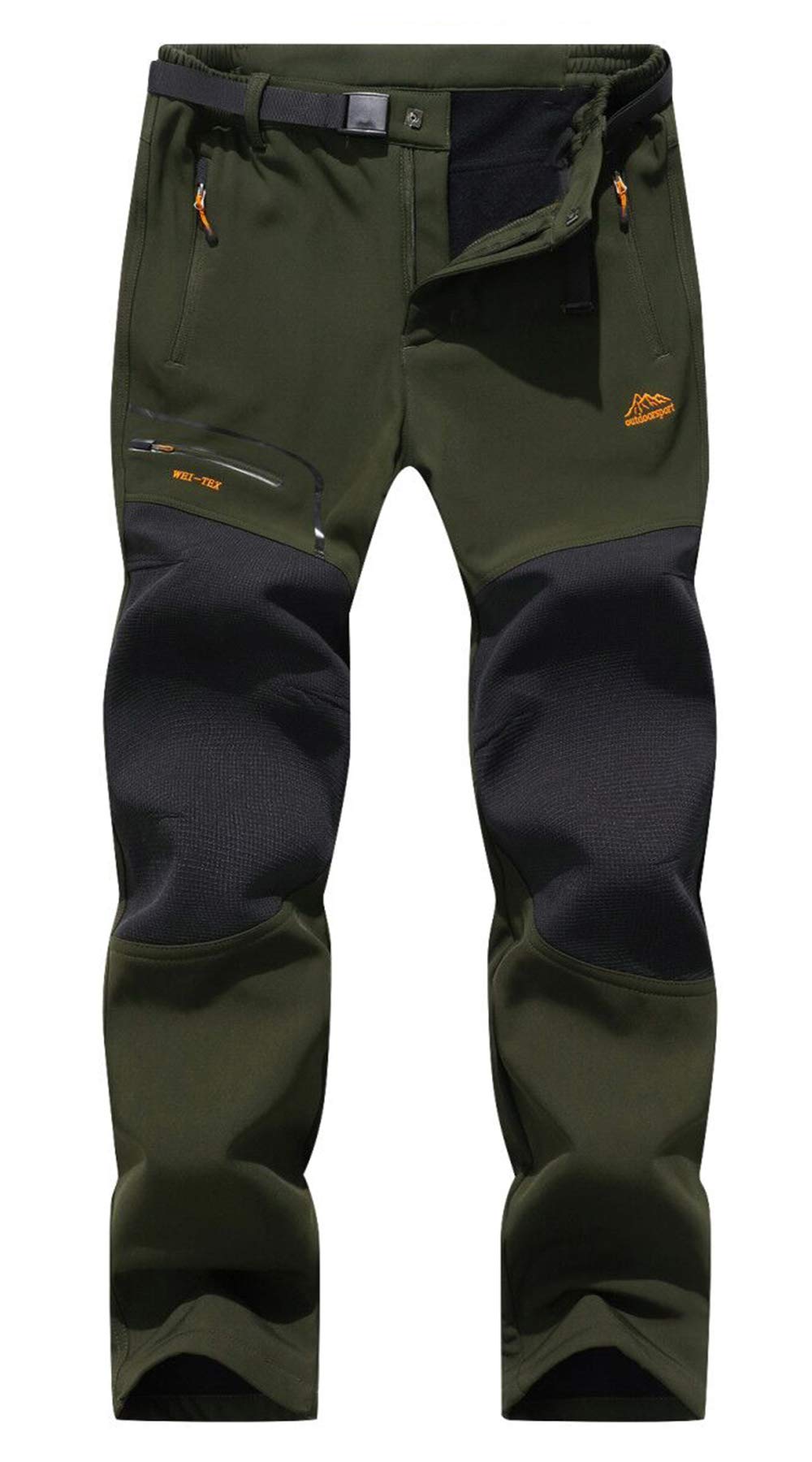BenBoy Herren Wanderhose Wasserdicht Softshellhose Outdoorhose Winddicht Warm Gefüttert Skihose Snowboardhose Winter Trekkinghose