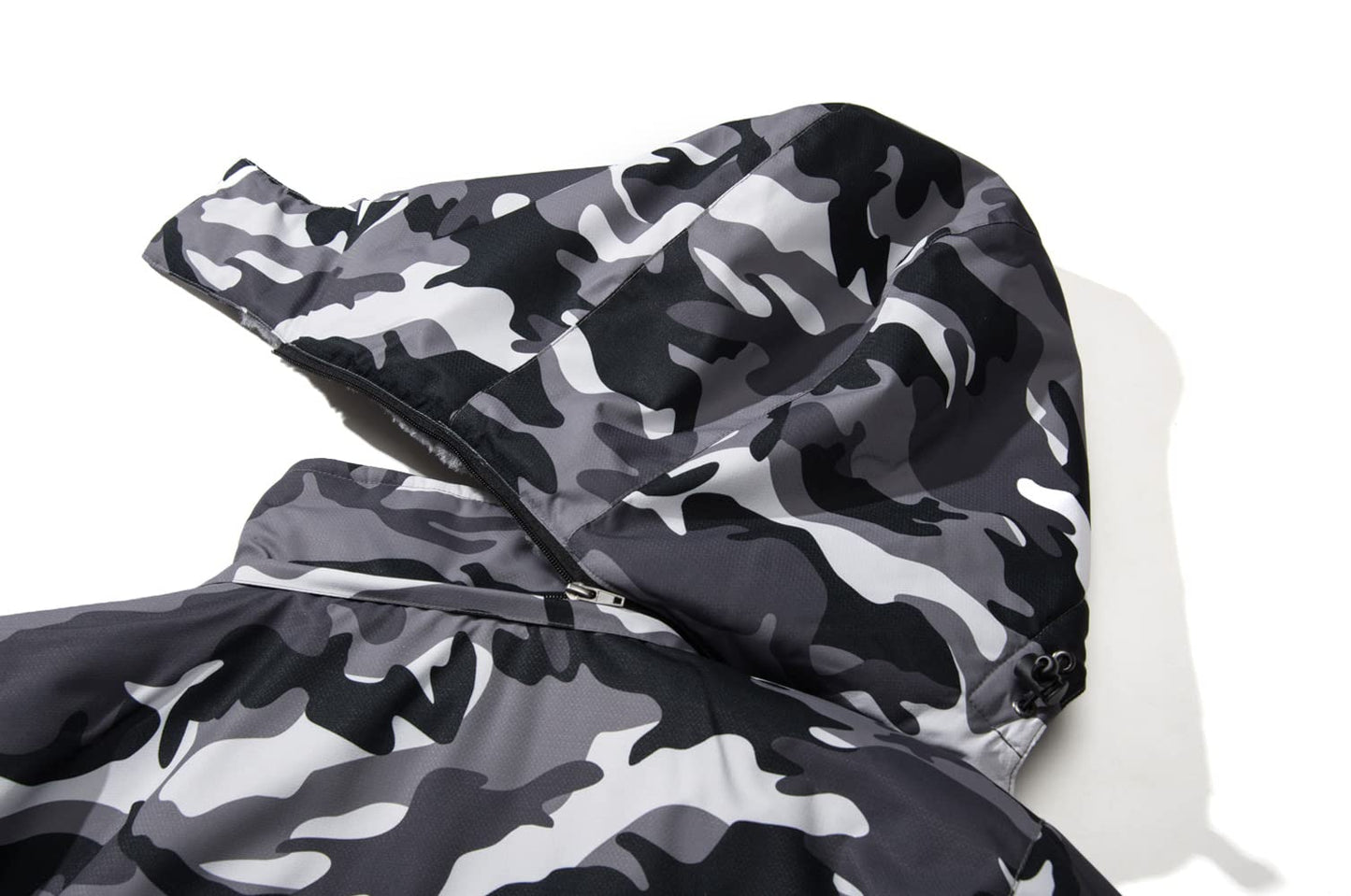 KEFITEVD Herren Skijacke Atmungsaktiv Warm Gefüttert Winterjacke mit Abnehmbarer Kapuze Snowboardjacke Wasserdicht Outdoorjacke