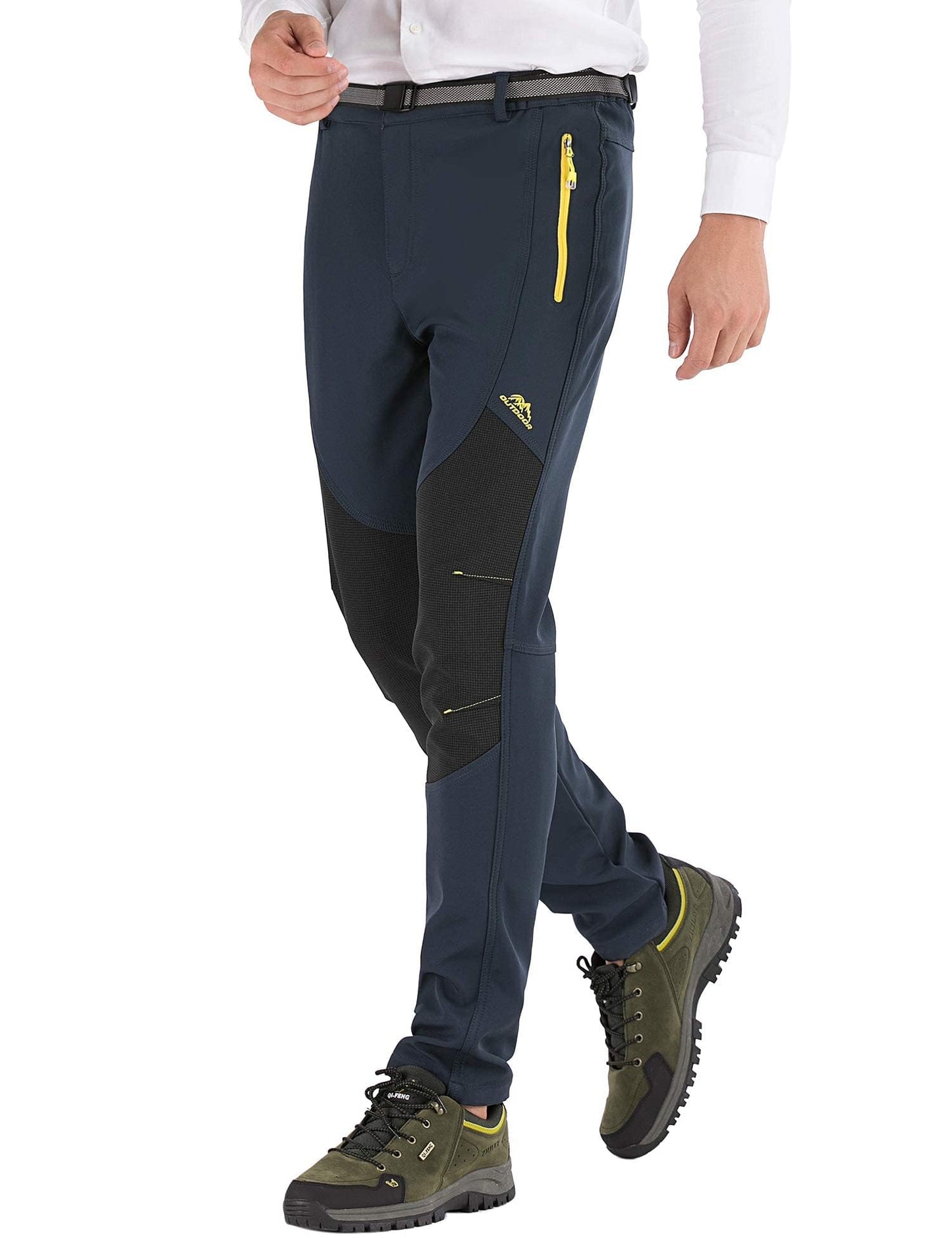 BenBoy Herren Wanderhose Wasserdicht Softshellhose Outdoorhose Winddicht Warm Gefüttert Skihose Snowboardhose Winter Trekkinghose