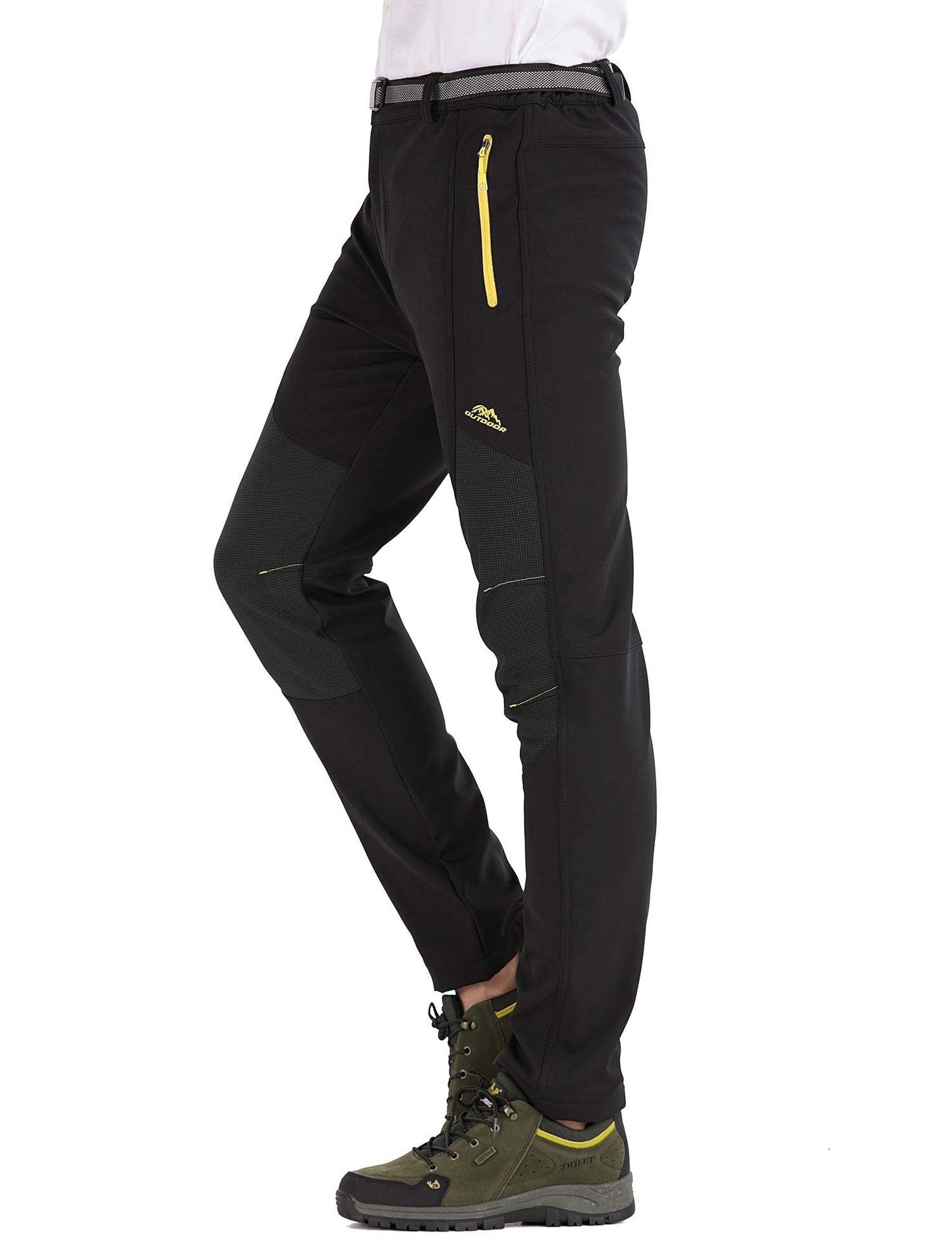 BenBoy Herren Wanderhose Wasserdicht Softshellhose Outdoorhose Winddicht Warm Gefüttert Skihose Snowboardhose Winter Trekkinghose