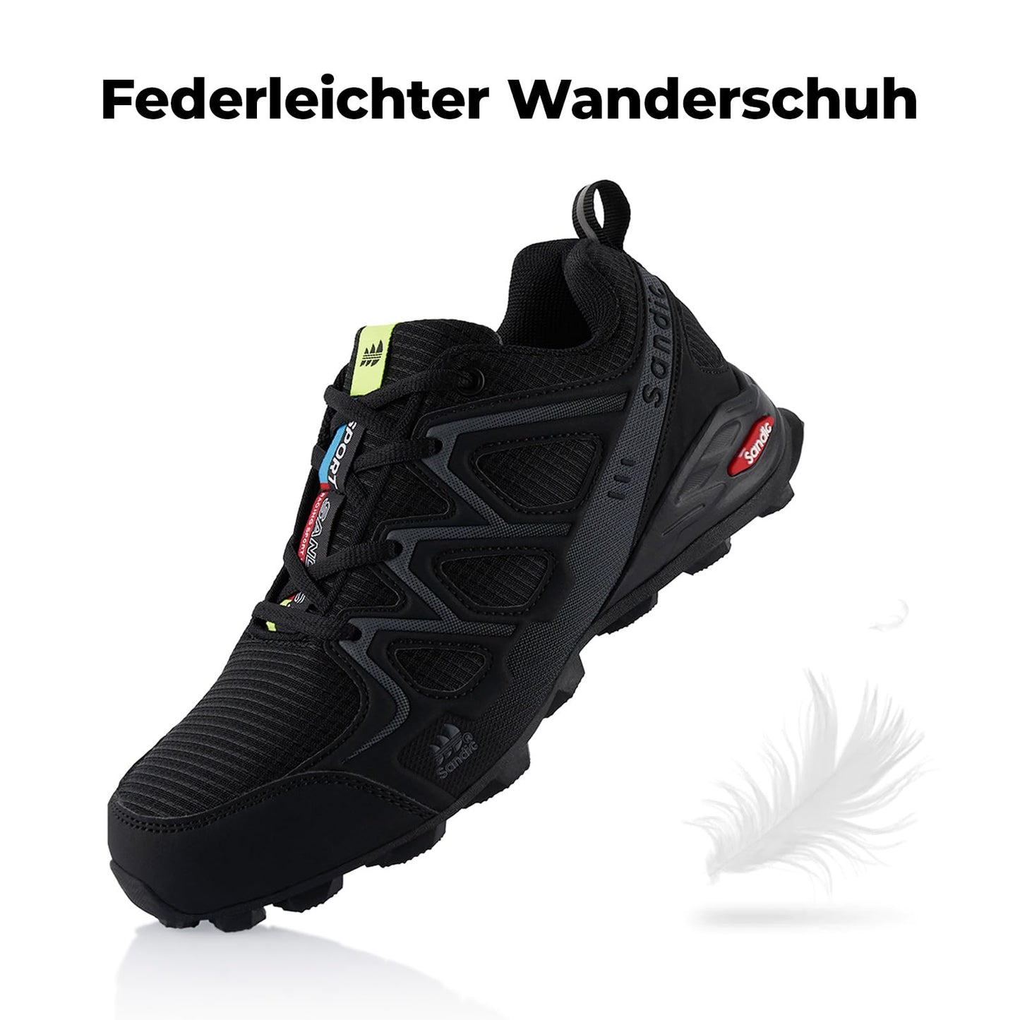 Fusskleidung® Damen Herren Wanderschuhe atmungsaktive Trail Running Trekkingschuhe