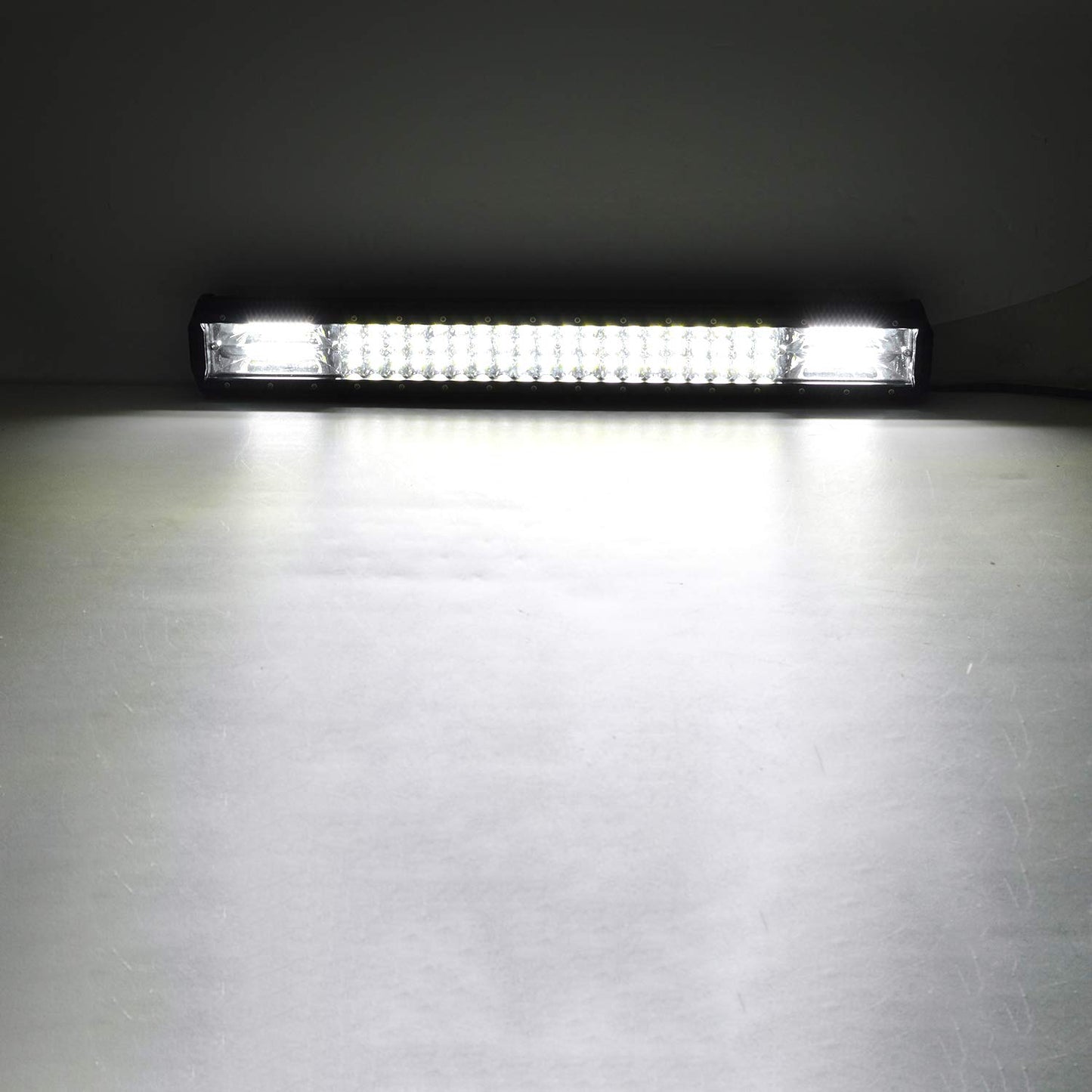 ELB AUXTINGS 22 Zoll 324W dreireihiger LED Arbeitslicht Bar Autoscheinwerfer Offroad Flutlicht Scheinwerfer 6000K imprägniern IP67 Arbeits-Licht 12V 24V