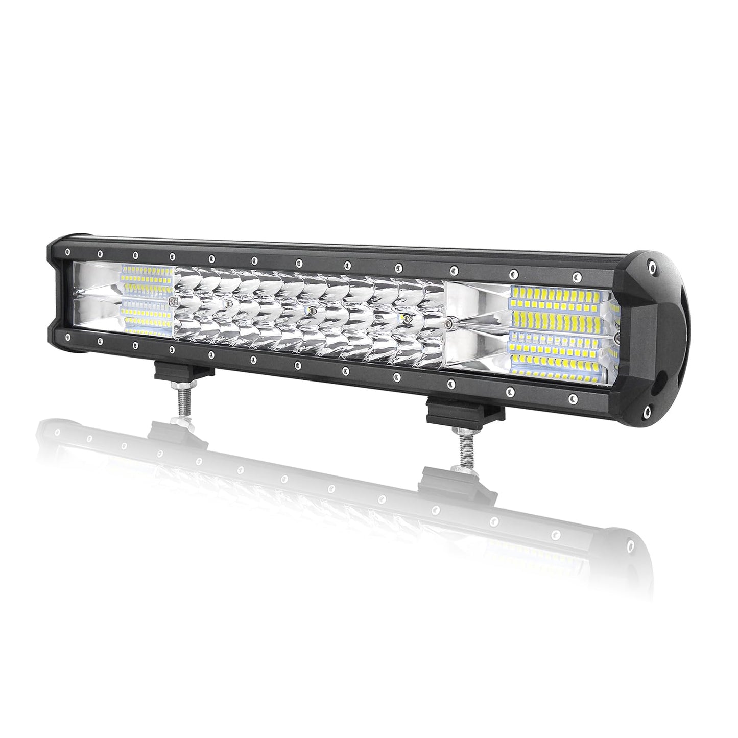 ELB AUXTINGS 22 Zoll 324W dreireihiger LED Arbeitslicht Bar Autoscheinwerfer Offroad Flutlicht Scheinwerfer 6000K imprägniern IP67 Arbeits-Licht 12V 24V