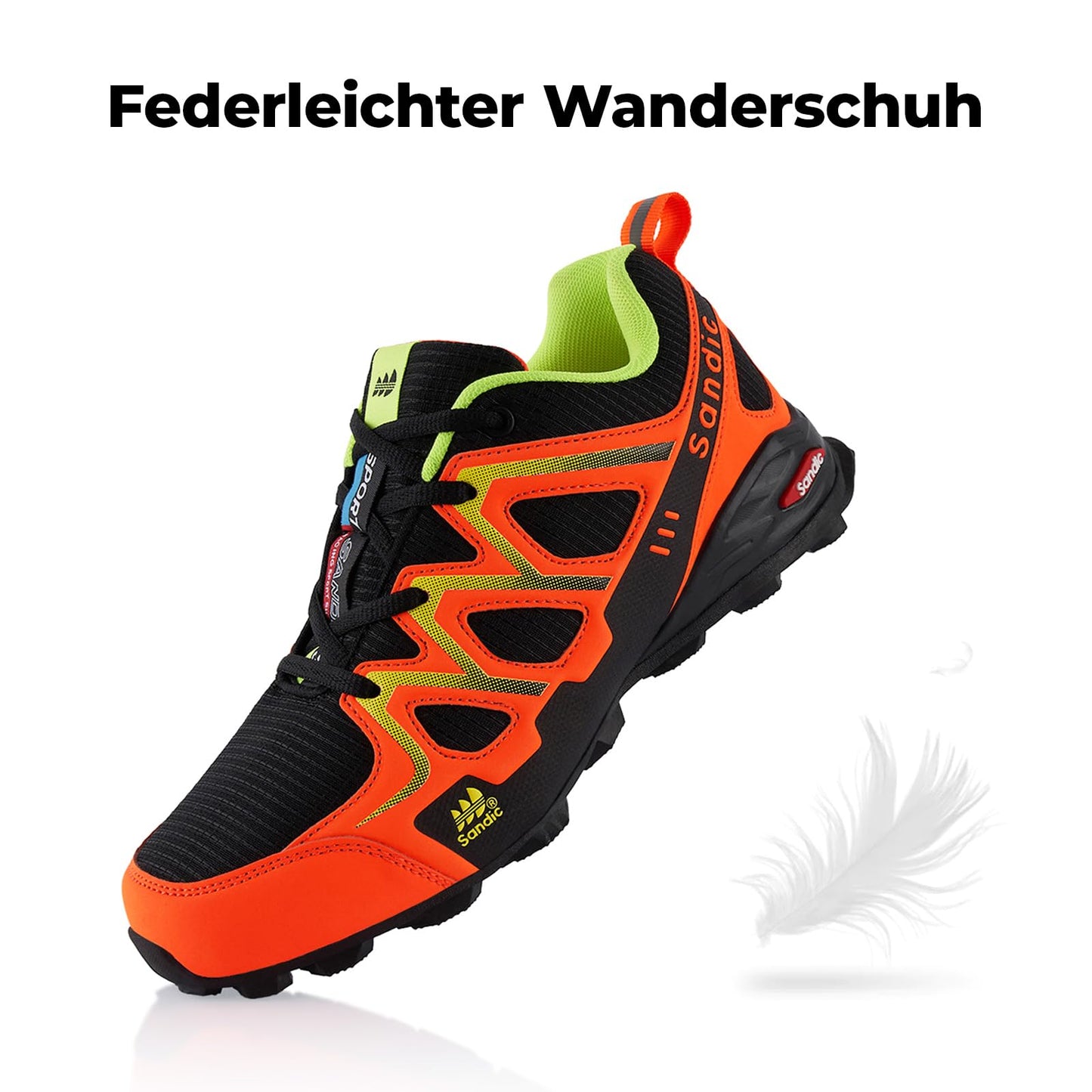 Fusskleidung® Damen Herren Wanderschuhe atmungsaktive Trail Running Trekkingschuhe