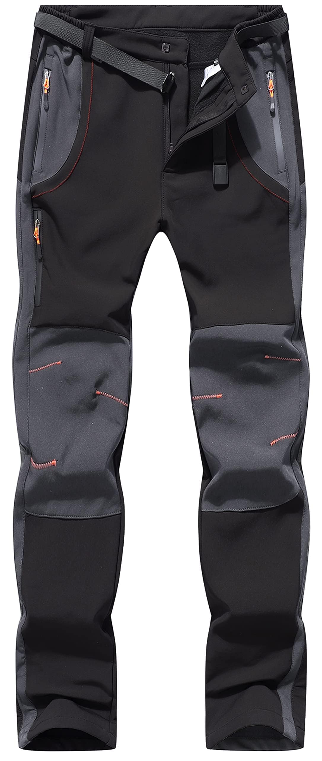 BenBoy Herren Wanderhose Wasserdicht Softshellhose Outdoorhose Winddicht Warm Gefüttert Skihose Snowboardhose Winter Trekkinghose