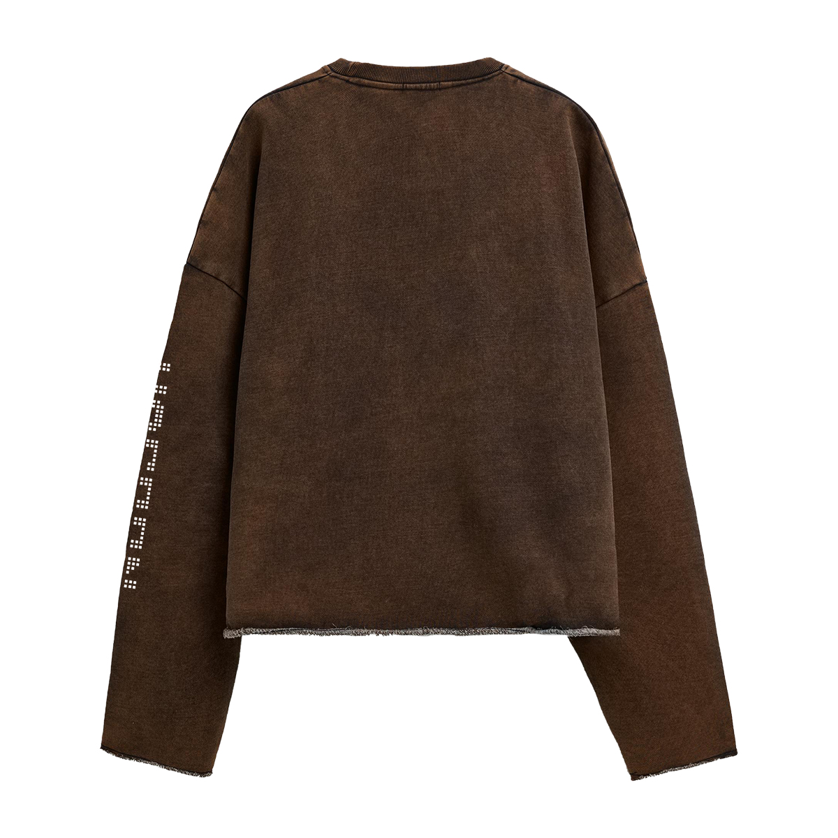 WACOON black victory 440GSM Unisex Washed Cropped Sweatshirt