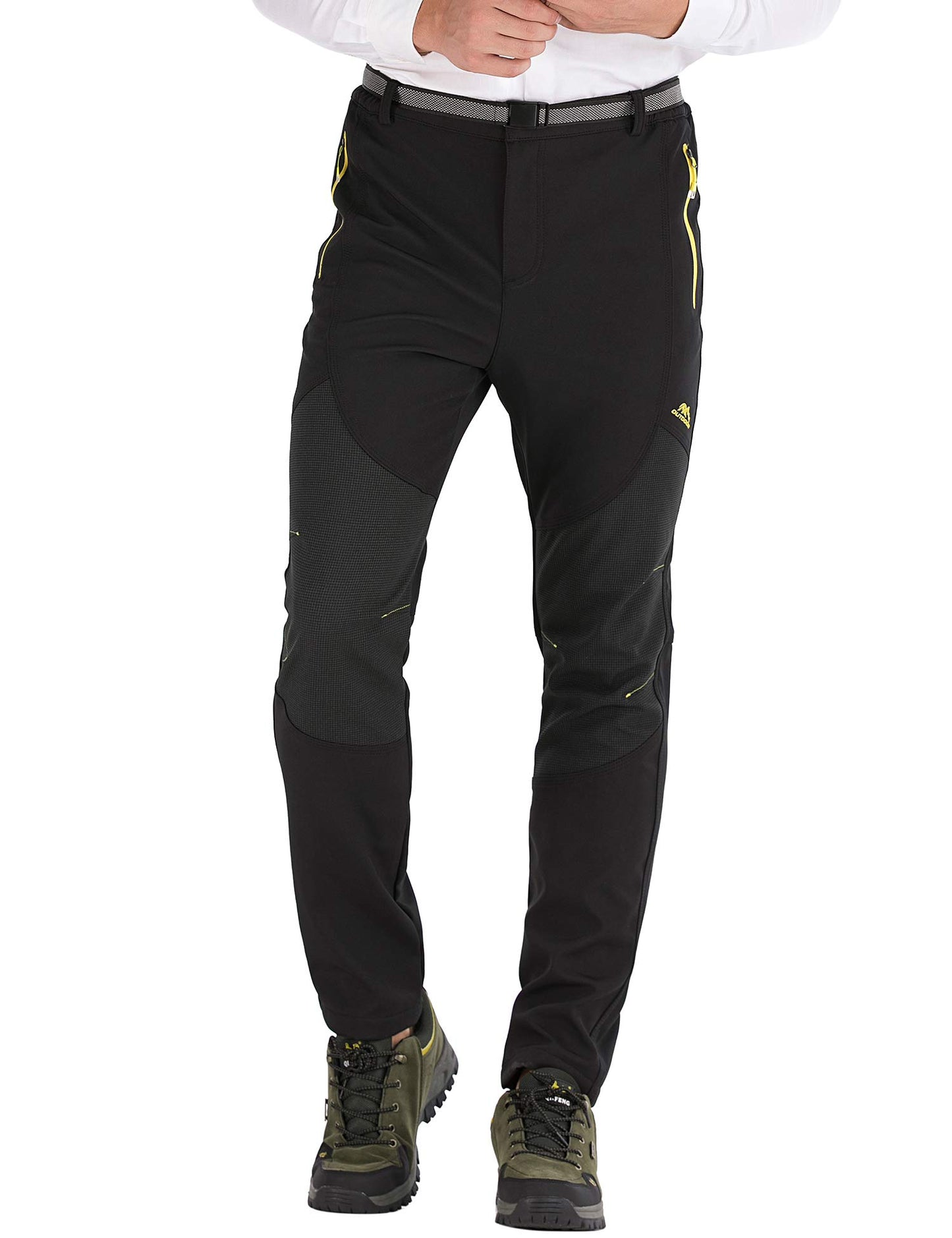 BenBoy Herren Wanderhose Wasserdicht Softshellhose Outdoorhose Winddicht Warm Gefüttert Skihose Snowboardhose Winter Trekkinghose