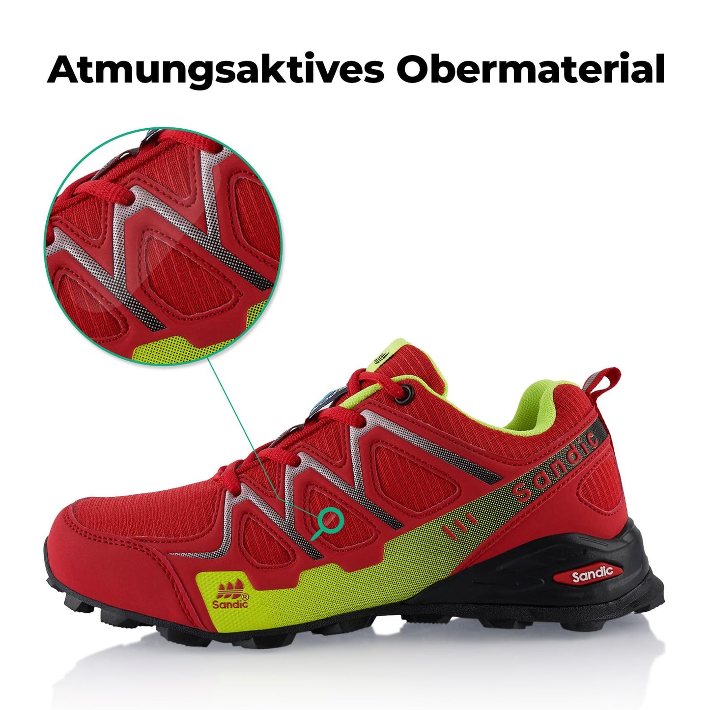 Fusskleidung® Damen Herren Wanderschuhe atmungsaktive Trail Running Trekkingschuhe