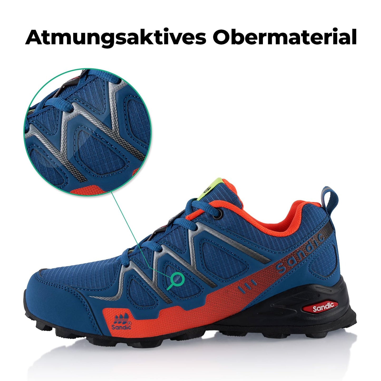 Fusskleidung® Damen Herren Wanderschuhe atmungsaktive Trail Running Trekkingschuhe