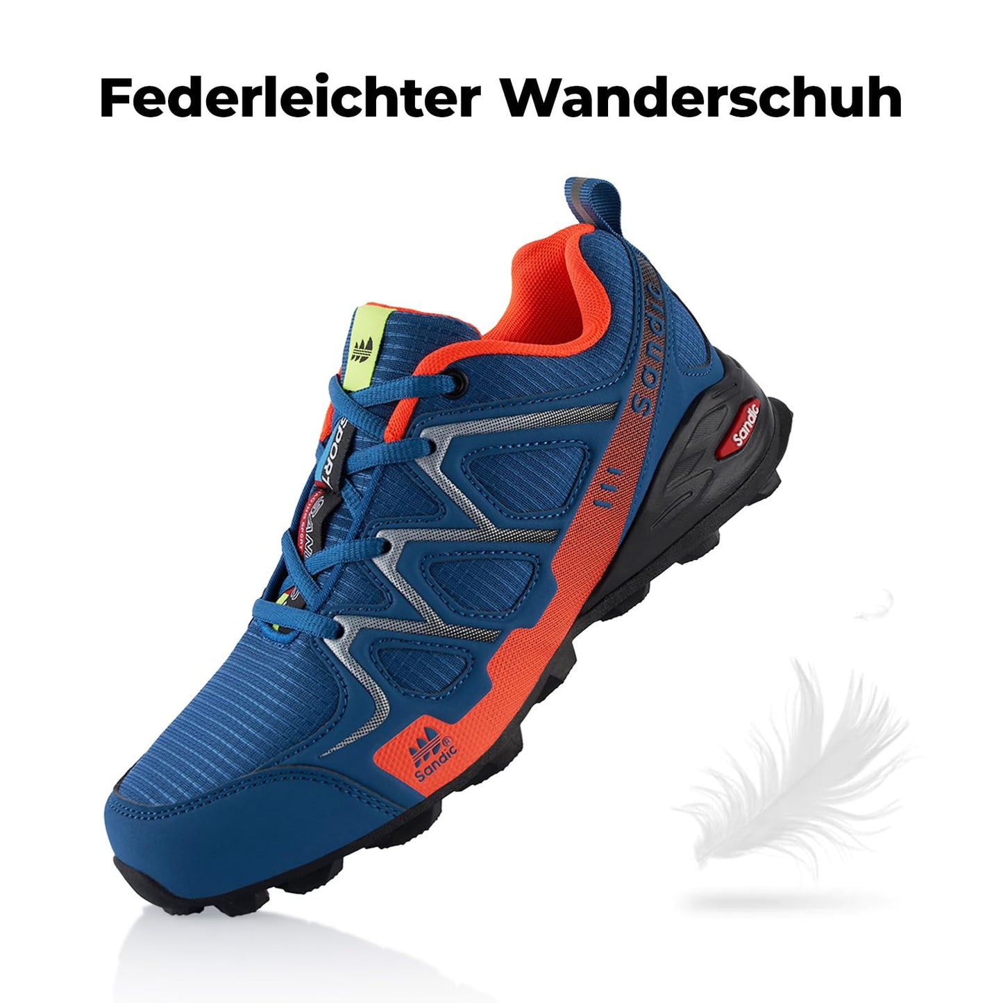 Fusskleidung® Damen Herren Wanderschuhe atmungsaktive Trail Running Trekkingschuhe