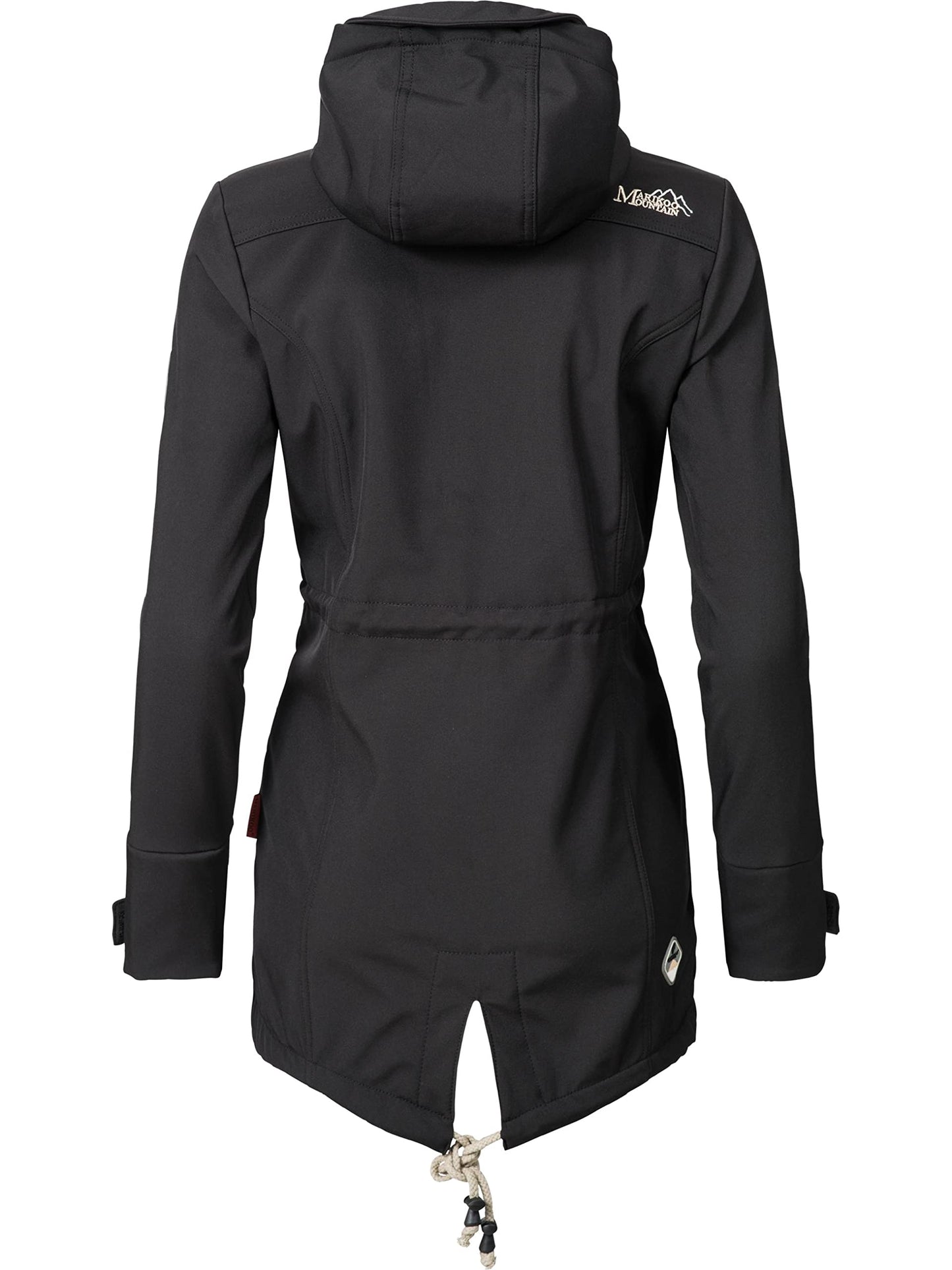MARIKOO Damen Übergangsjacke Softshellmantel wasserdicht atmungsaktiv mit Kapuze Zimtzicke XS-3XL