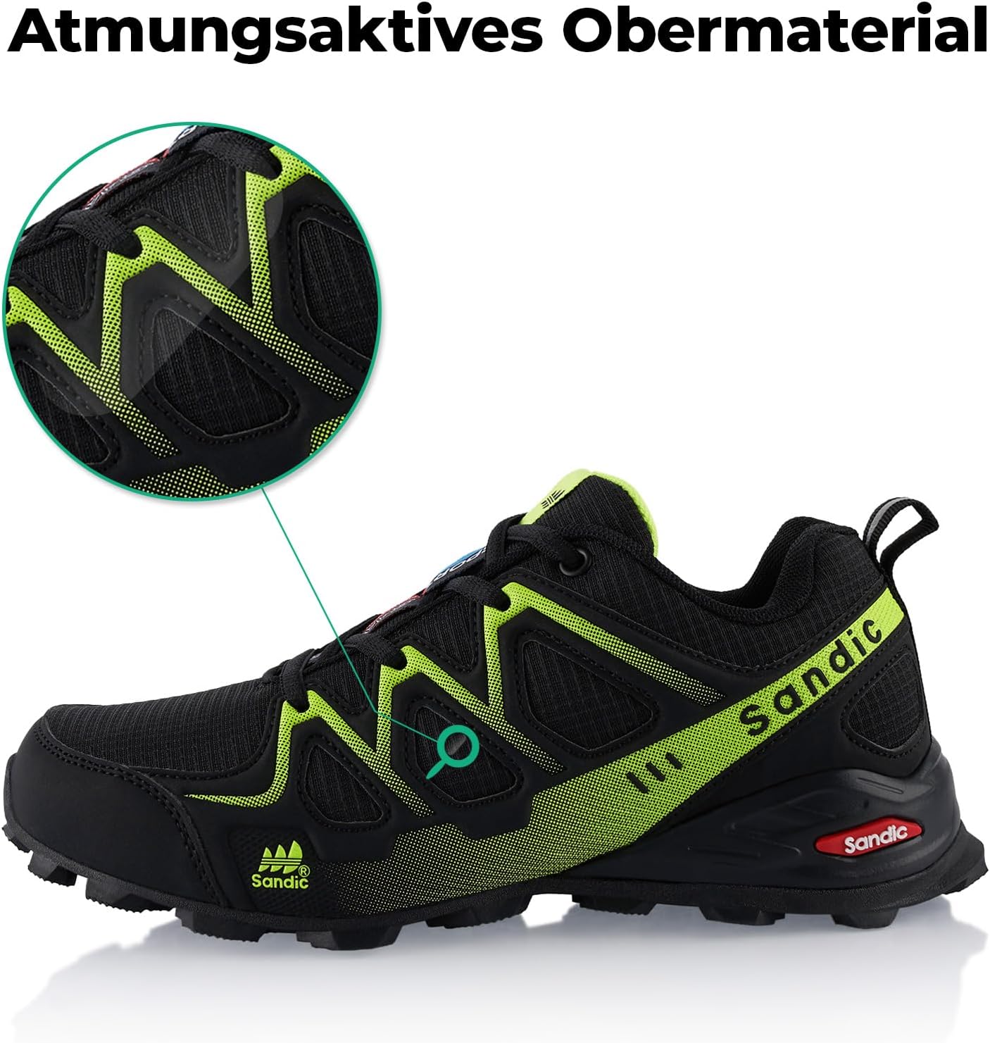 Fusskleidung® Damen Herren Wanderschuhe atmungsaktive Trail Running Trekkingschuhe