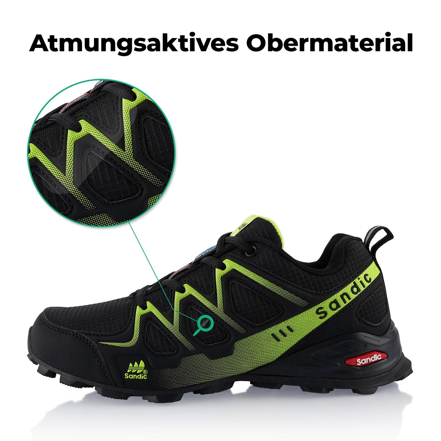 Fusskleidung® Damen Herren Wanderschuhe atmungsaktive Trail Running Trekkingschuhe