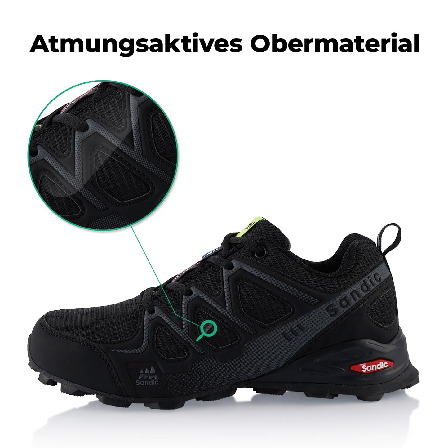 Fusskleidung® Damen Herren Wanderschuhe atmungsaktive Trail Running Trekkingschuhe