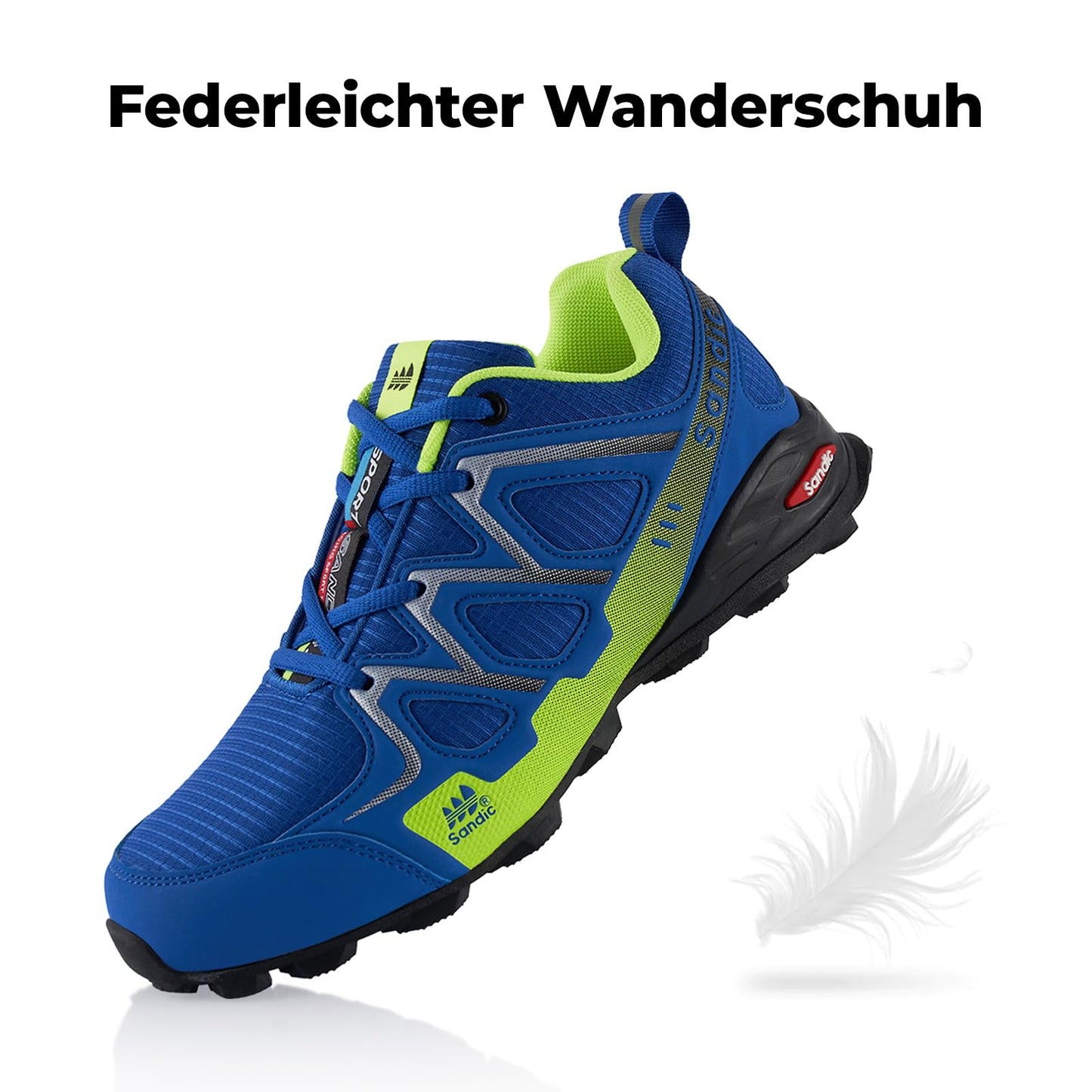 Fusskleidung® Damen Herren Wanderschuhe atmungsaktive Trail Running Trekkingschuhe