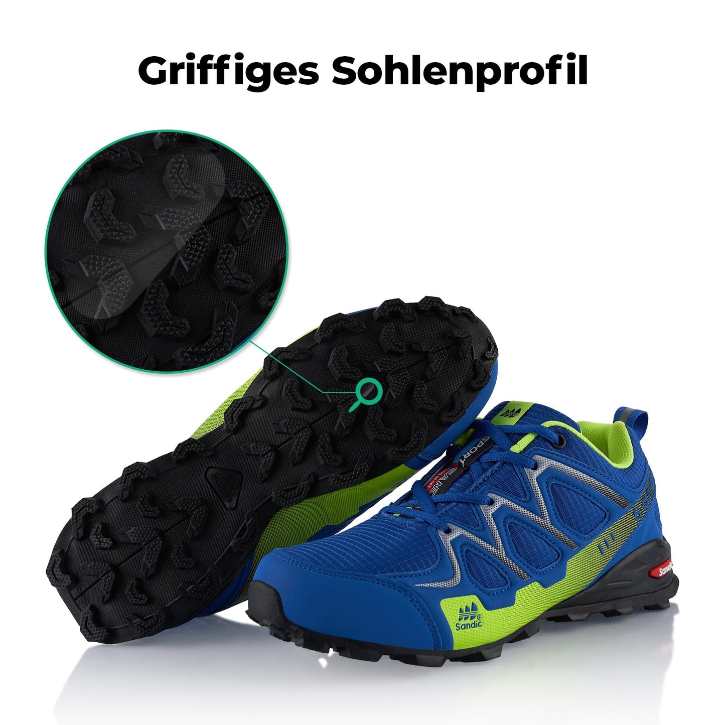 Fusskleidung® Damen Herren Wanderschuhe atmungsaktive Trail Running Trekkingschuhe