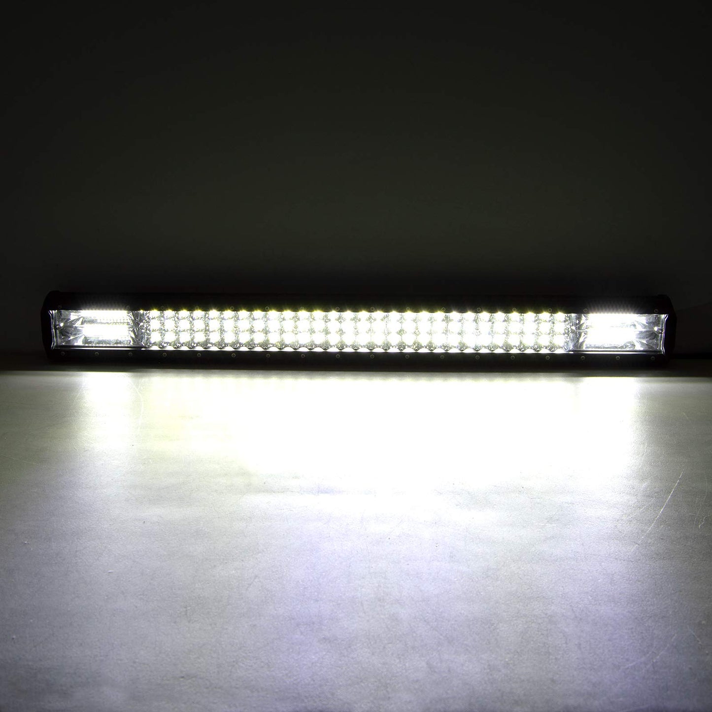 ELB AUXTINGS 22 Zoll 324W dreireihiger LED Arbeitslicht Bar Autoscheinwerfer Offroad Flutlicht Scheinwerfer 6000K imprägniern IP67 Arbeits-Licht 12V 24V