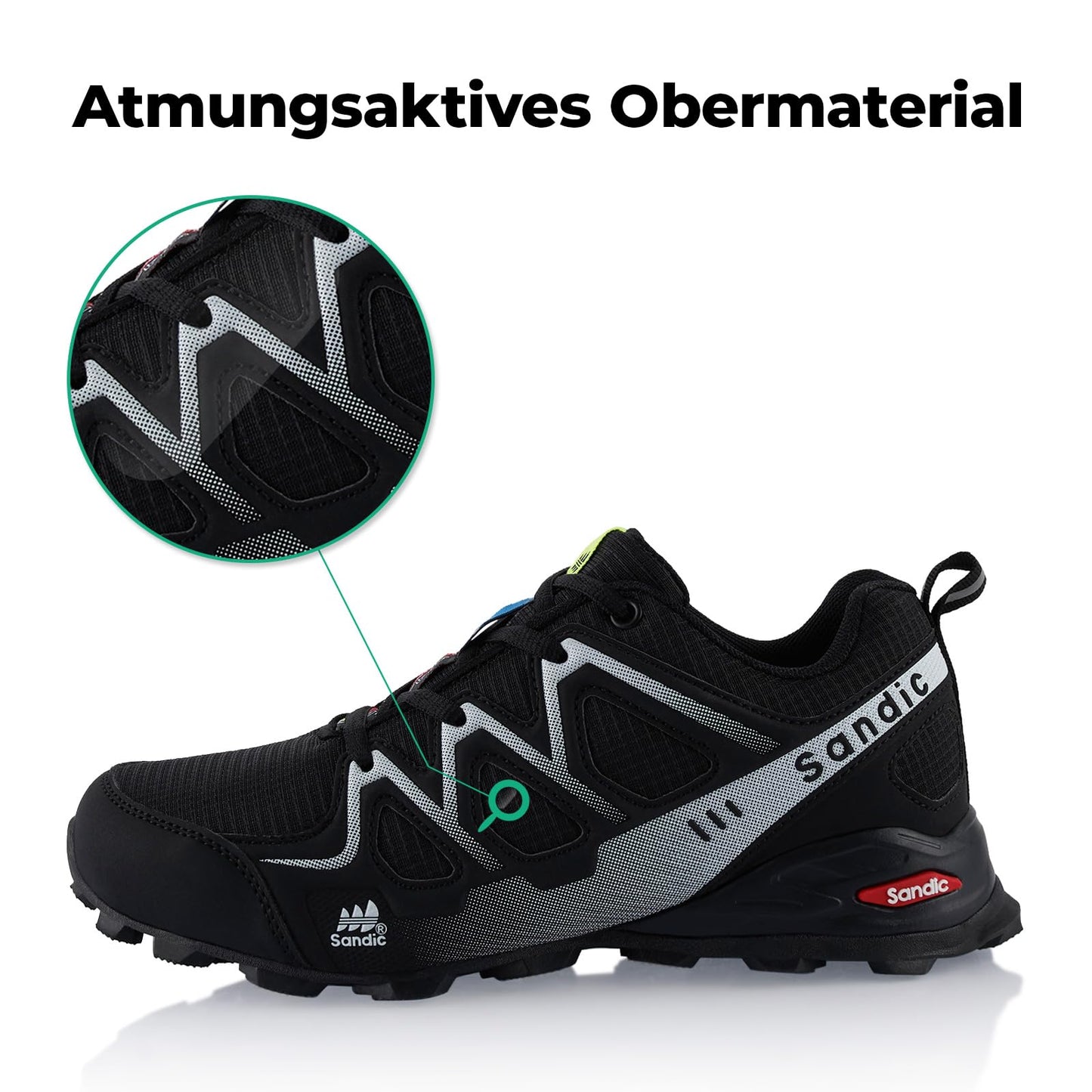 Fusskleidung® Damen Herren Wanderschuhe atmungsaktive Trail Running Trekkingschuhe