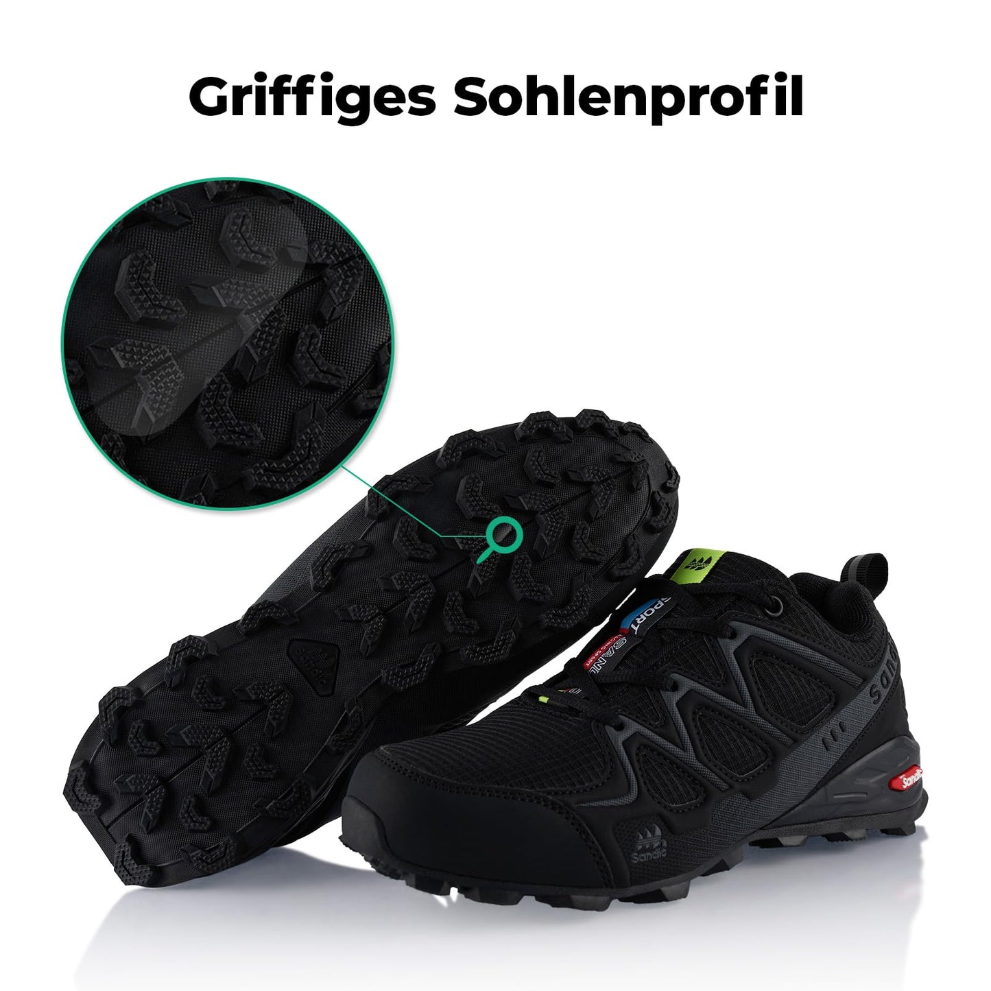 Fusskleidung® Damen Herren Wanderschuhe atmungsaktive Trail Running Trekkingschuhe