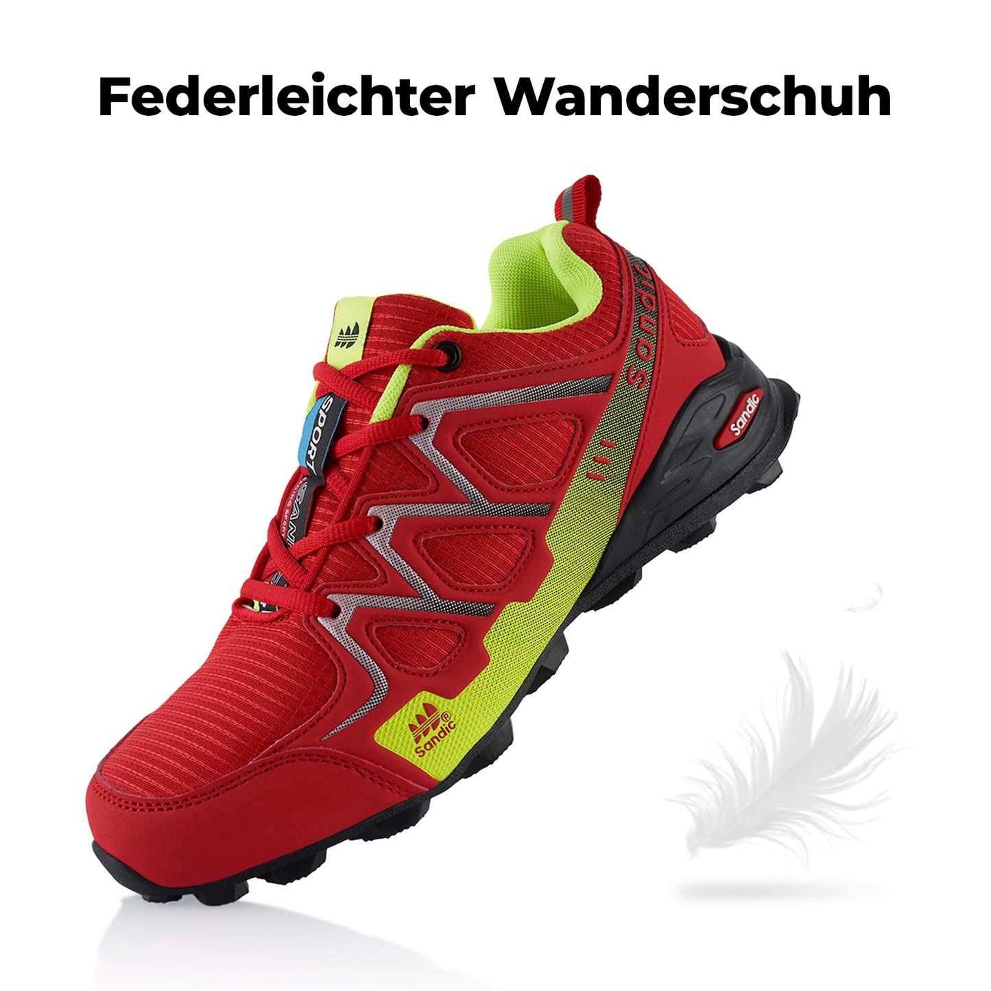 Fusskleidung® Damen Herren Wanderschuhe atmungsaktive Trail Running Trekkingschuhe