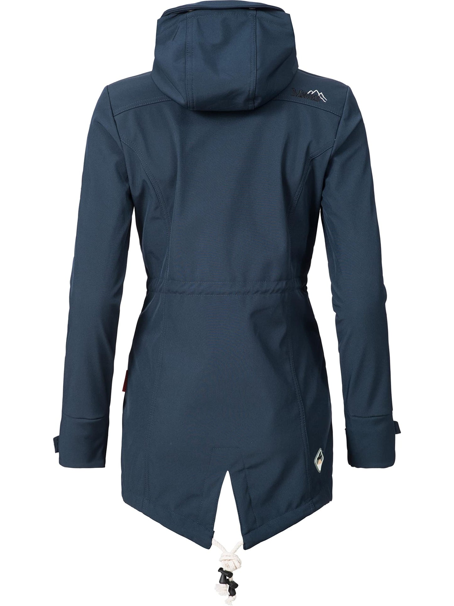 MARIKOO Damen Übergangsjacke Softshellmantel wasserdicht atmungsaktiv mit Kapuze Zimtzicke XS-3XL