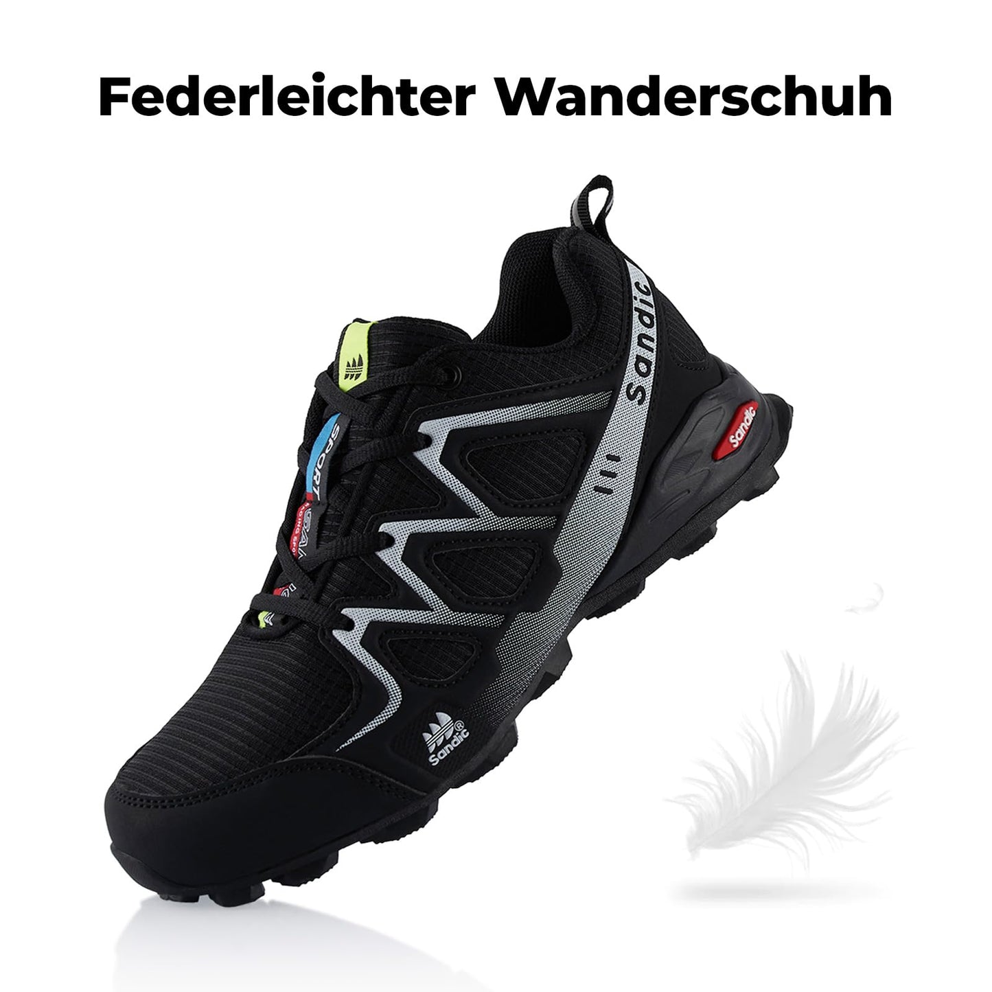 Fusskleidung® Damen Herren Wanderschuhe atmungsaktive Trail Running Trekkingschuhe