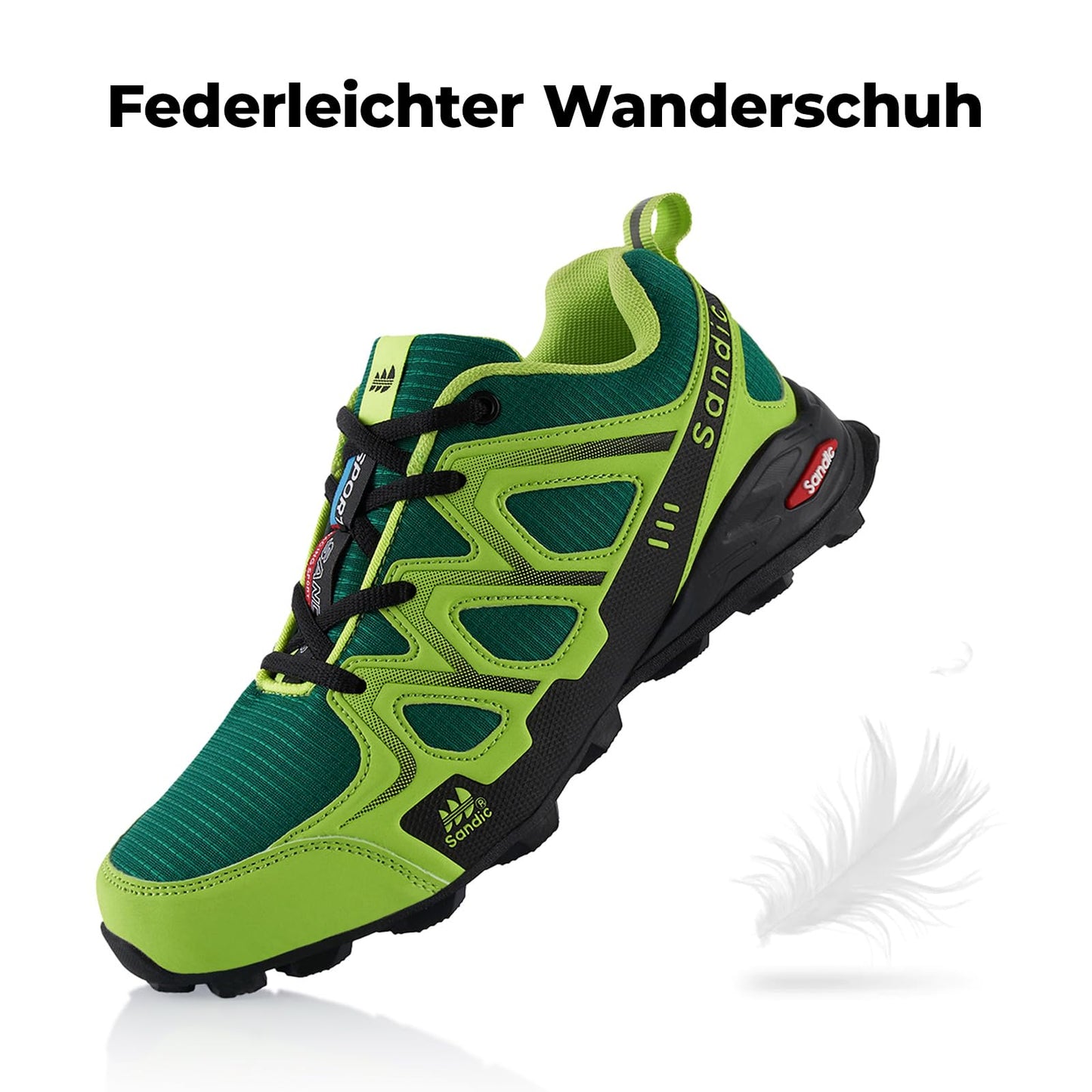 Fusskleidung® Damen Herren Wanderschuhe atmungsaktive Trail Running Trekkingschuhe
