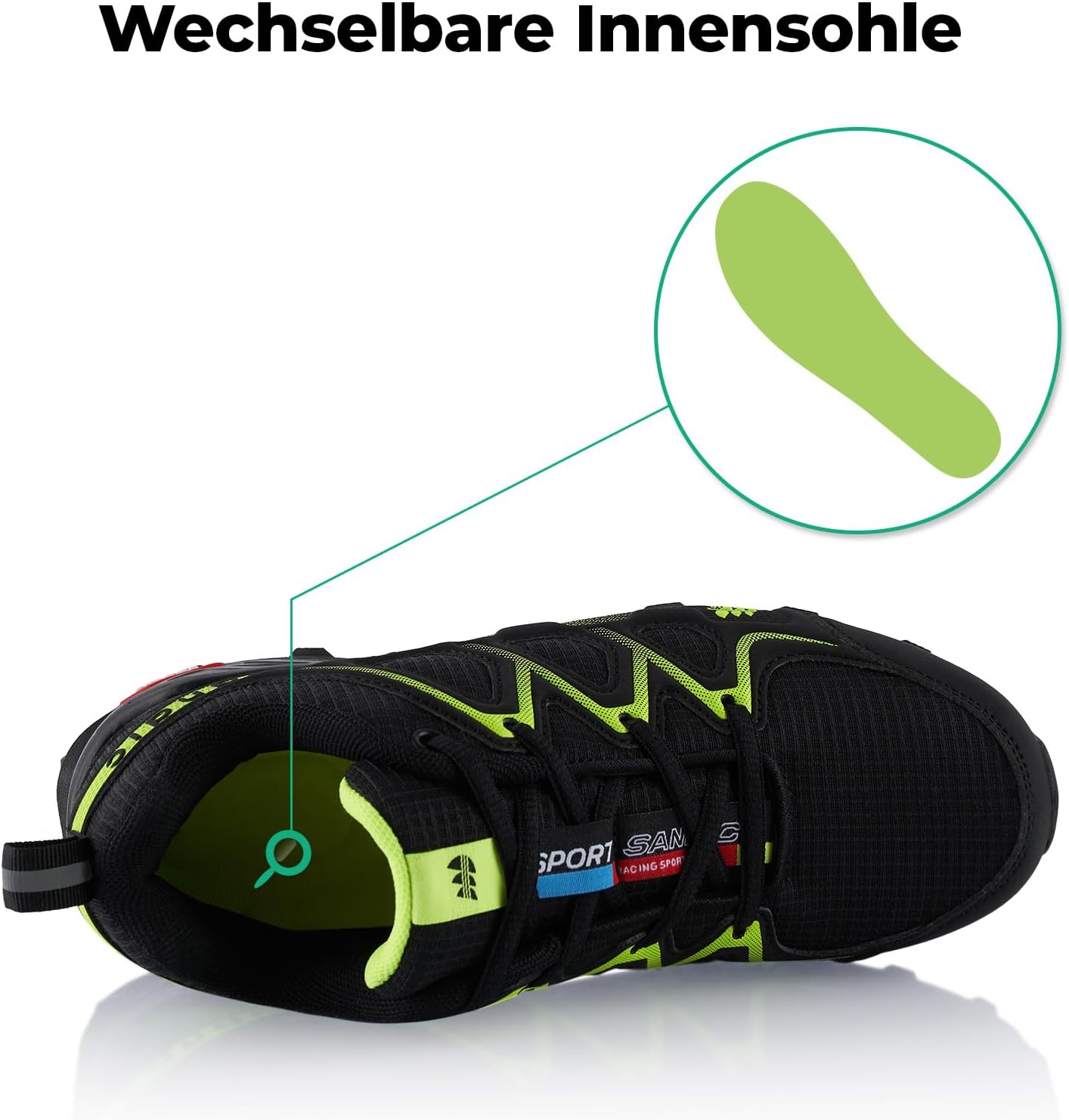 Fusskleidung® Damen Herren Wanderschuhe atmungsaktive Trail Running Trekkingschuhe