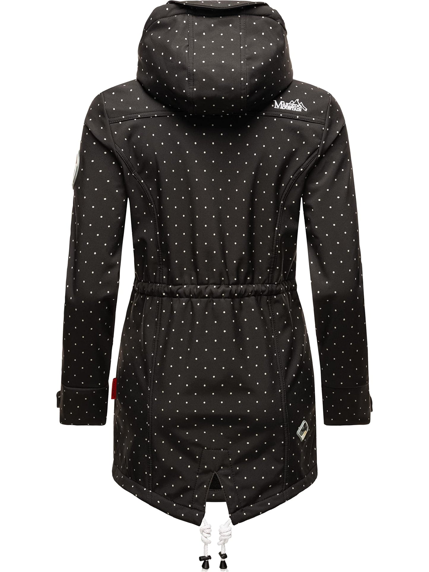 MARIKOO Damen Übergangsjacke Softshellmantel wasserdicht atmungsaktiv mit Kapuze Zimtzicke XS-3XL