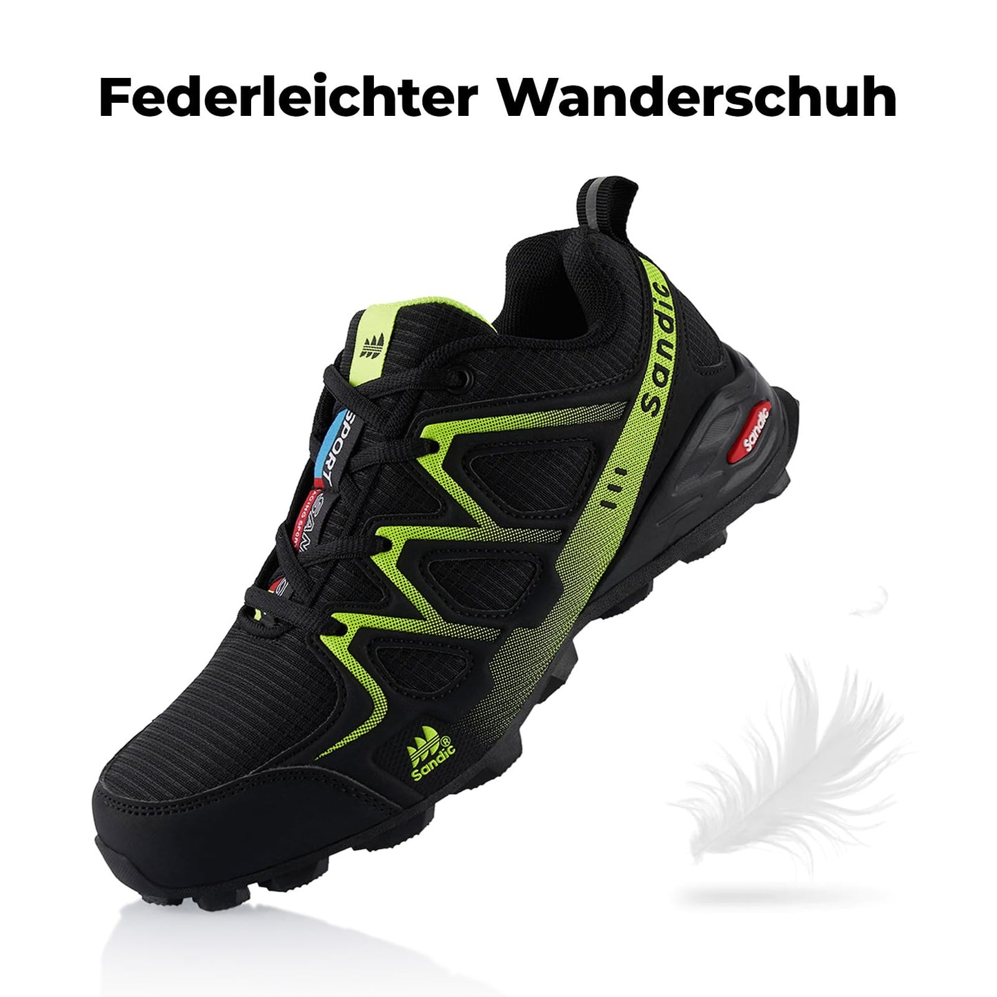 Fusskleidung® Damen Herren Wanderschuhe atmungsaktive Trail Running Trekkingschuhe