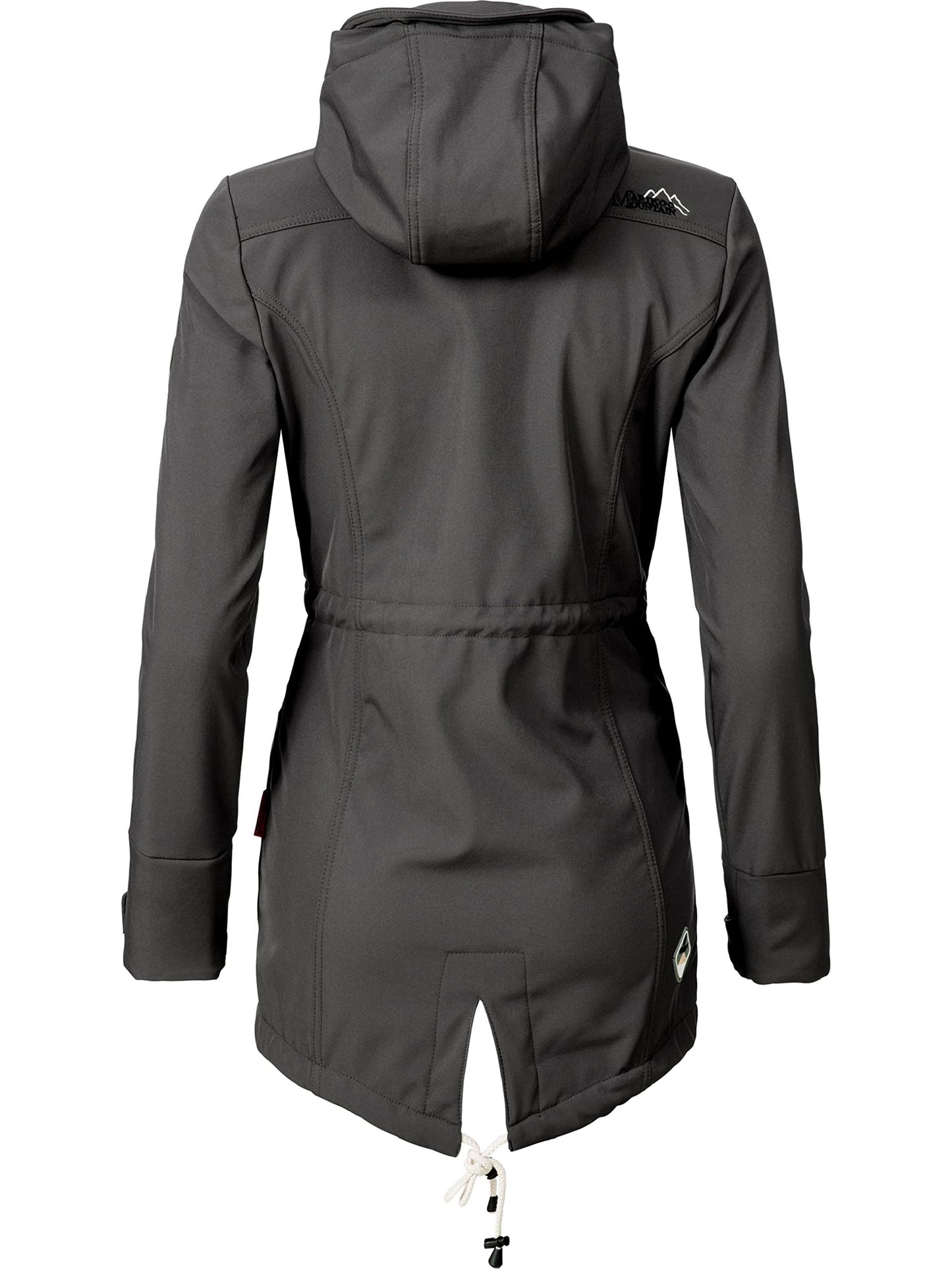 MARIKOO Damen Übergangsjacke Softshellmantel wasserdicht atmungsaktiv mit Kapuze Zimtzicke XS-3XL