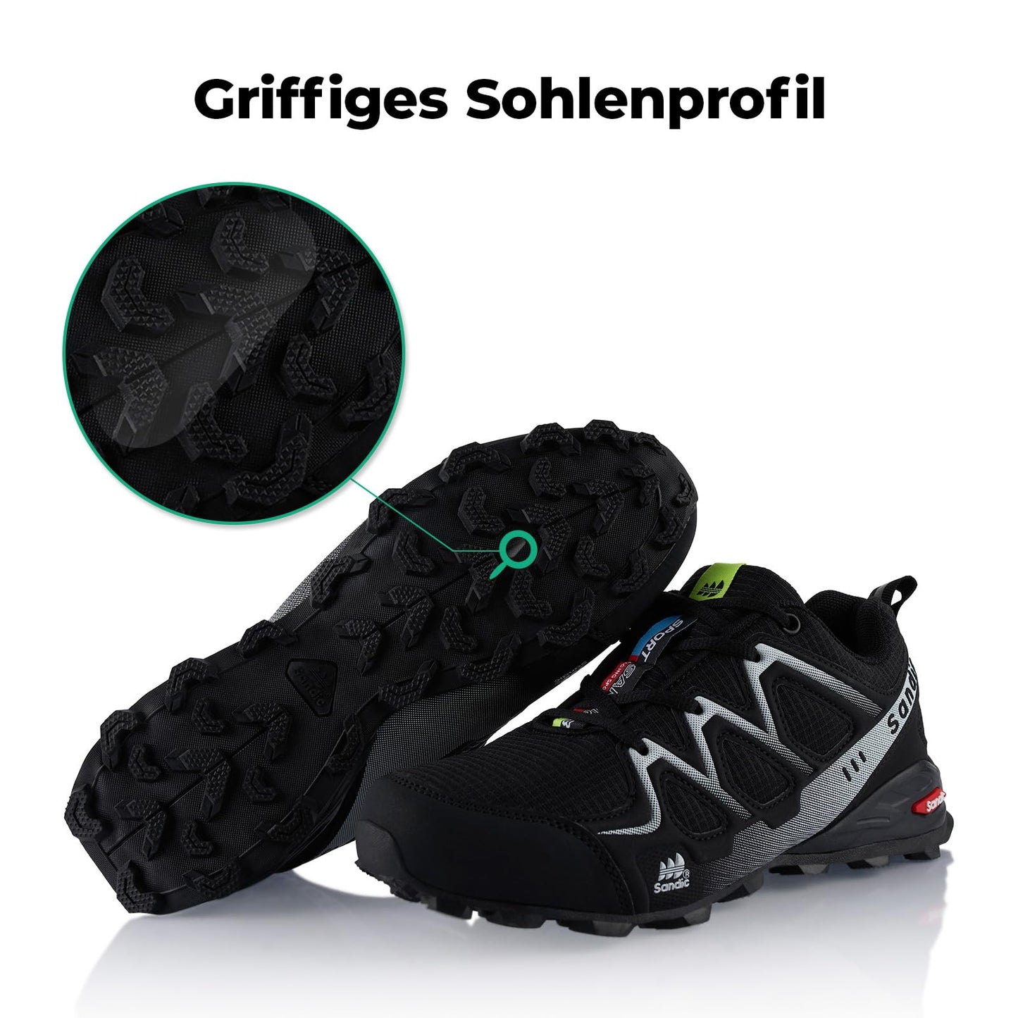 Fusskleidung® Damen Herren Wanderschuhe atmungsaktive Trail Running Trekkingschuhe