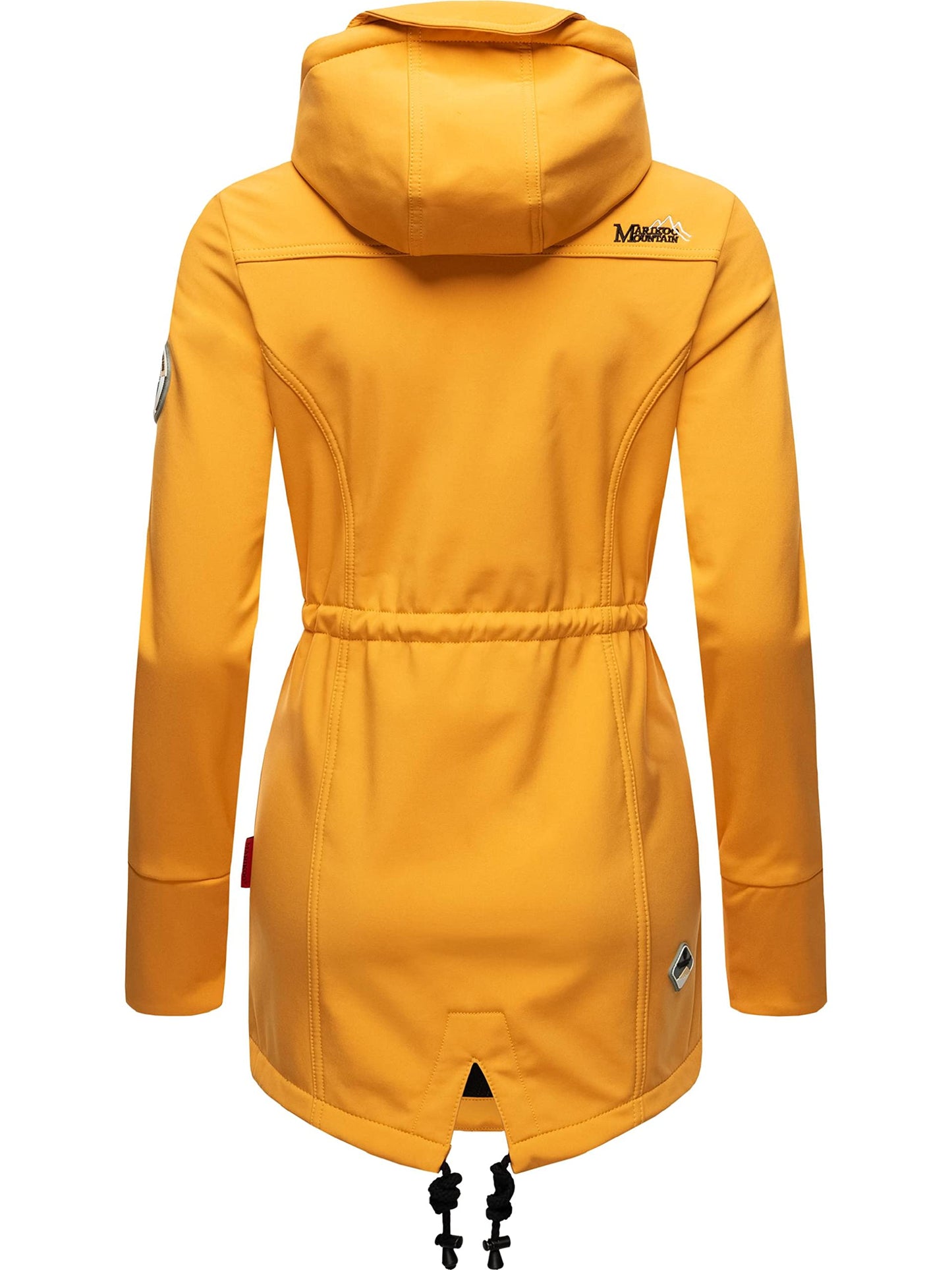 MARIKOO Damen Übergangsjacke Softshellmantel wasserdicht atmungsaktiv mit Kapuze Zimtzicke XS-3XL