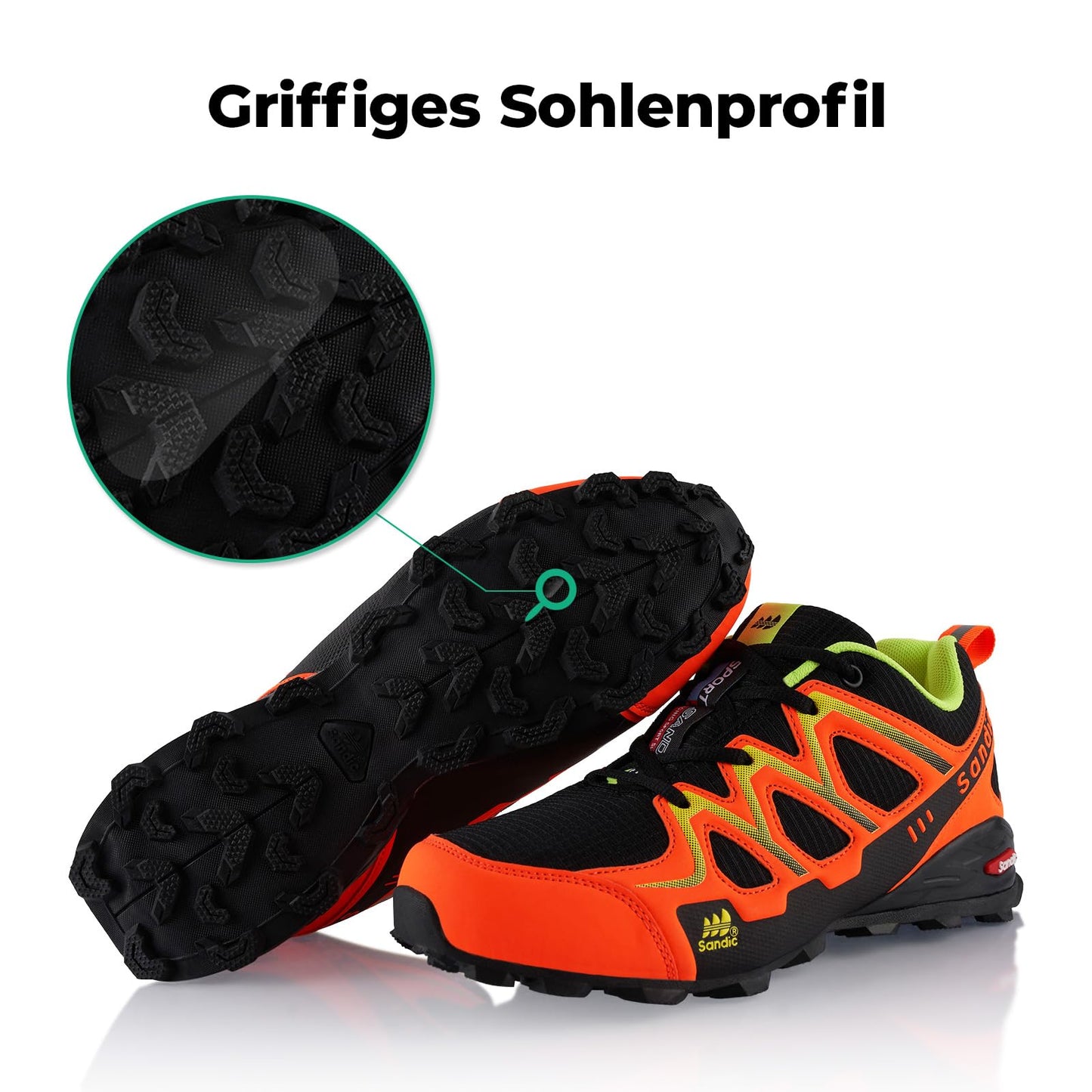 Fusskleidung® Damen Herren Wanderschuhe atmungsaktive Trail Running Trekkingschuhe