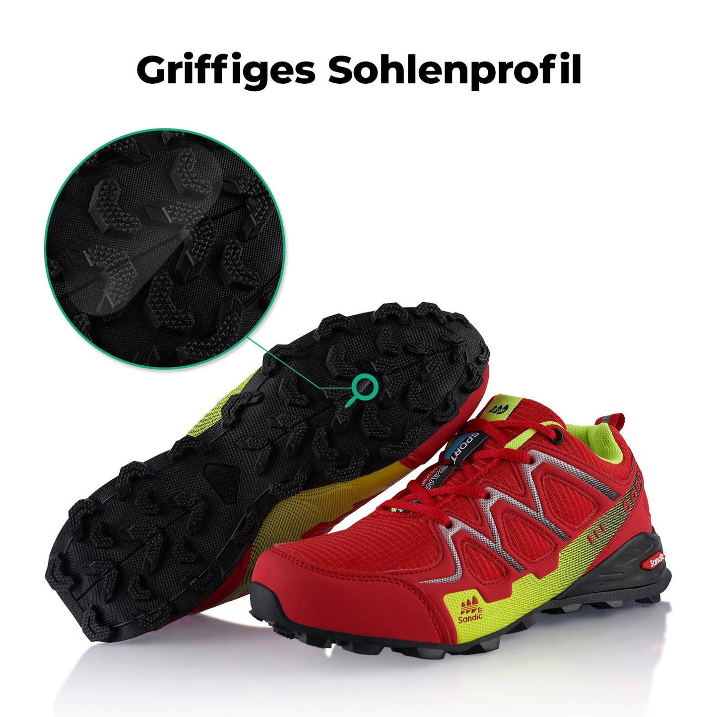 Fusskleidung® Damen Herren Wanderschuhe atmungsaktive Trail Running Trekkingschuhe