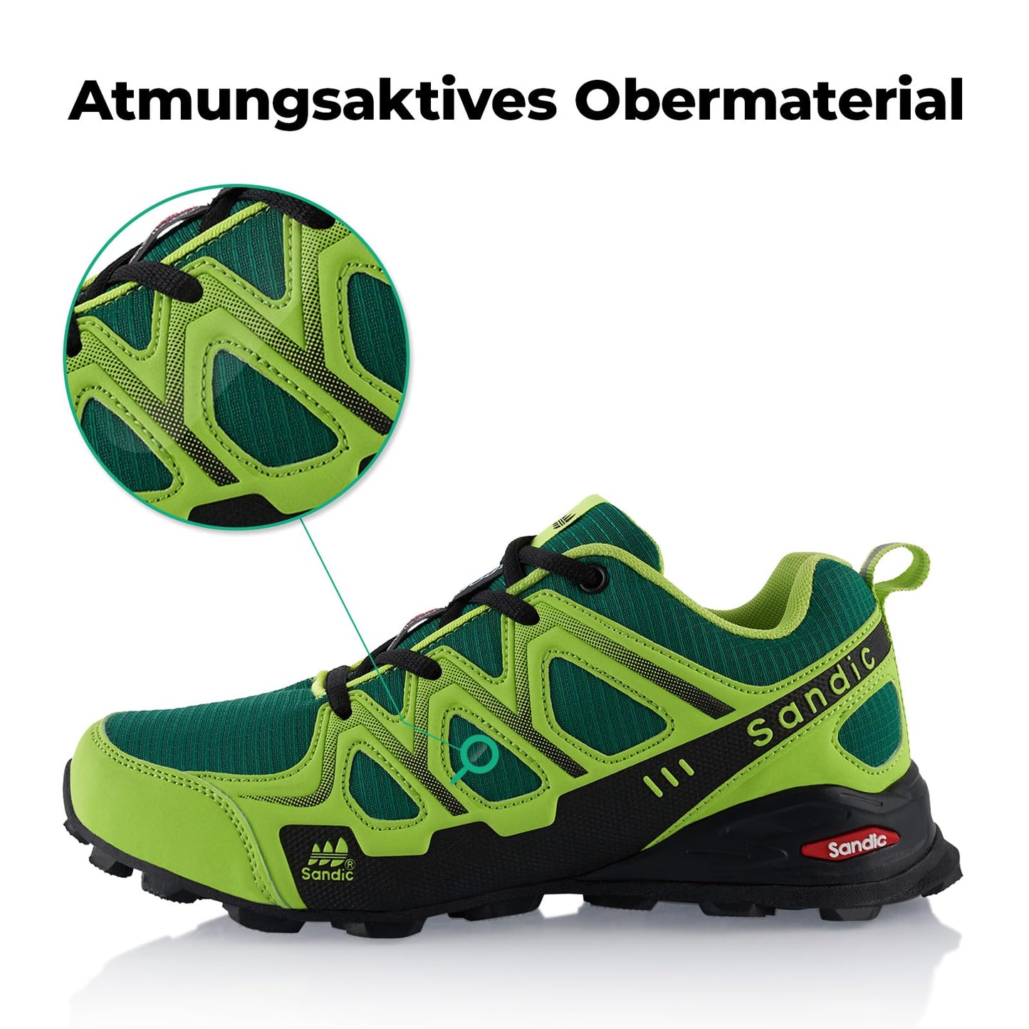 Fusskleidung® Damen Herren Wanderschuhe atmungsaktive Trail Running Trekkingschuhe