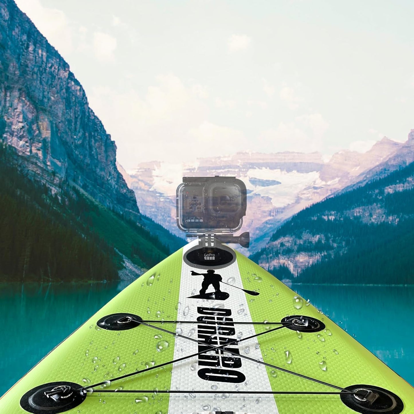 3.ELB Adventure Stand up Paddling Board Aufblasbare SUP Board Set, inkl. Kajak Sitz, 330x76x15cm, Tragkraft bis 150Kg, Cam Halterung, Integrierte Kick-Pad, 3 Finnen, Verstellbares Doppel-Paddel, Komplettes Zubehör