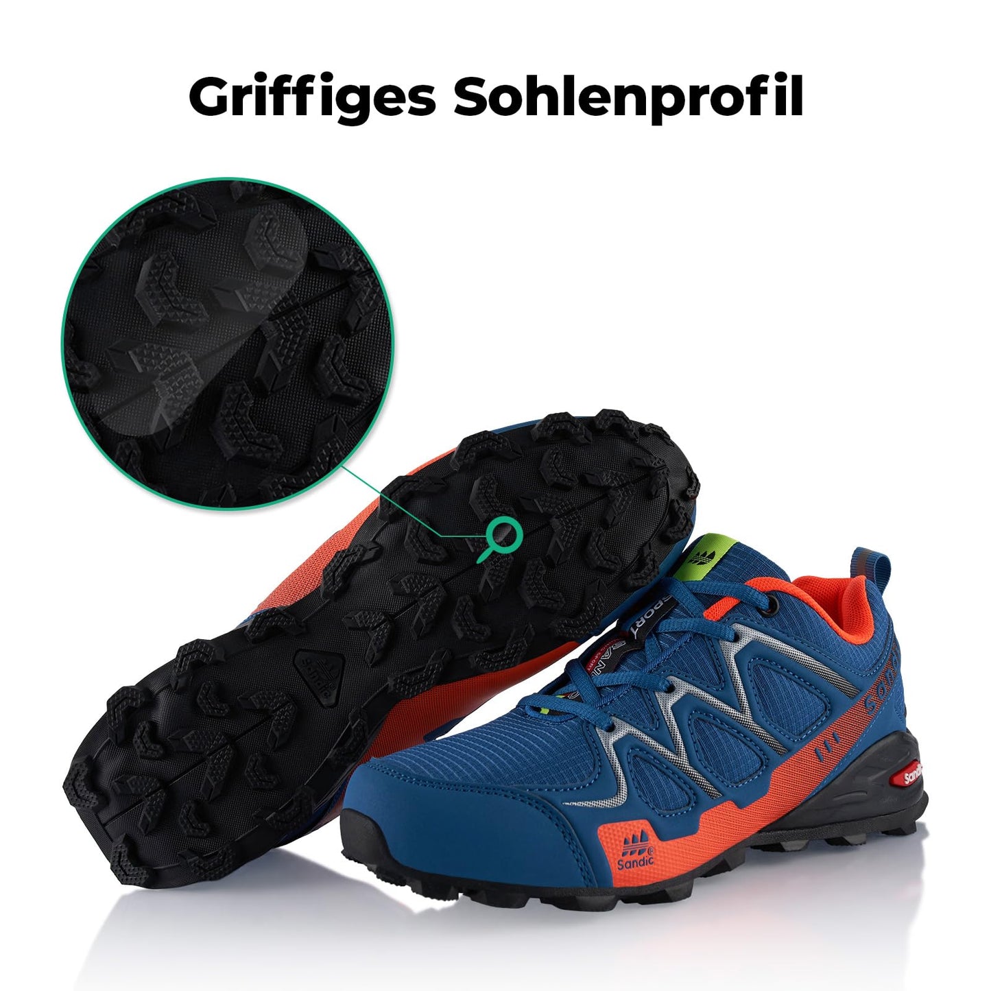 Fusskleidung® Damen Herren Wanderschuhe atmungsaktive Trail Running Trekkingschuhe