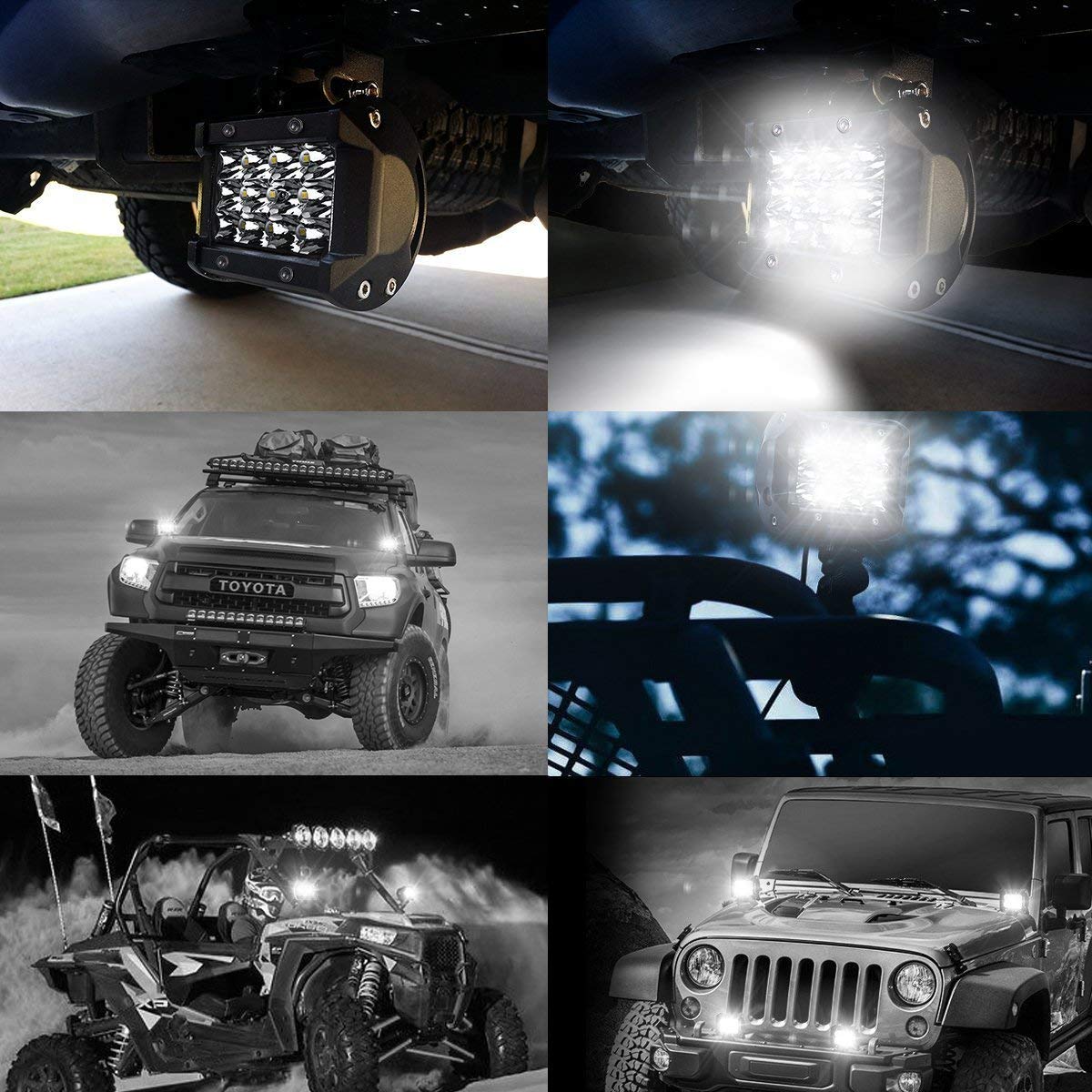ELB AUXTINGS 22 Zoll 324W dreireihiger LED Arbeitslicht Bar Autoscheinwerfer Offroad Flutlicht Scheinwerfer 6000K imprägniern IP67 Arbeits-Licht 12V 24V