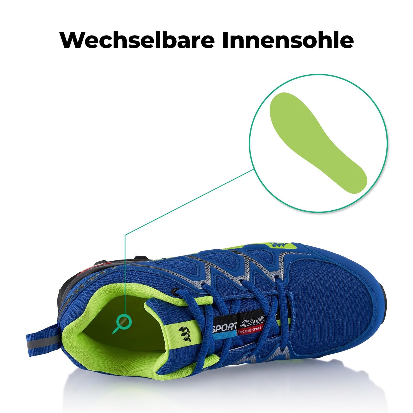 Fusskleidung® Damen Herren Wanderschuhe atmungsaktive Trail Running Trekkingschuhe