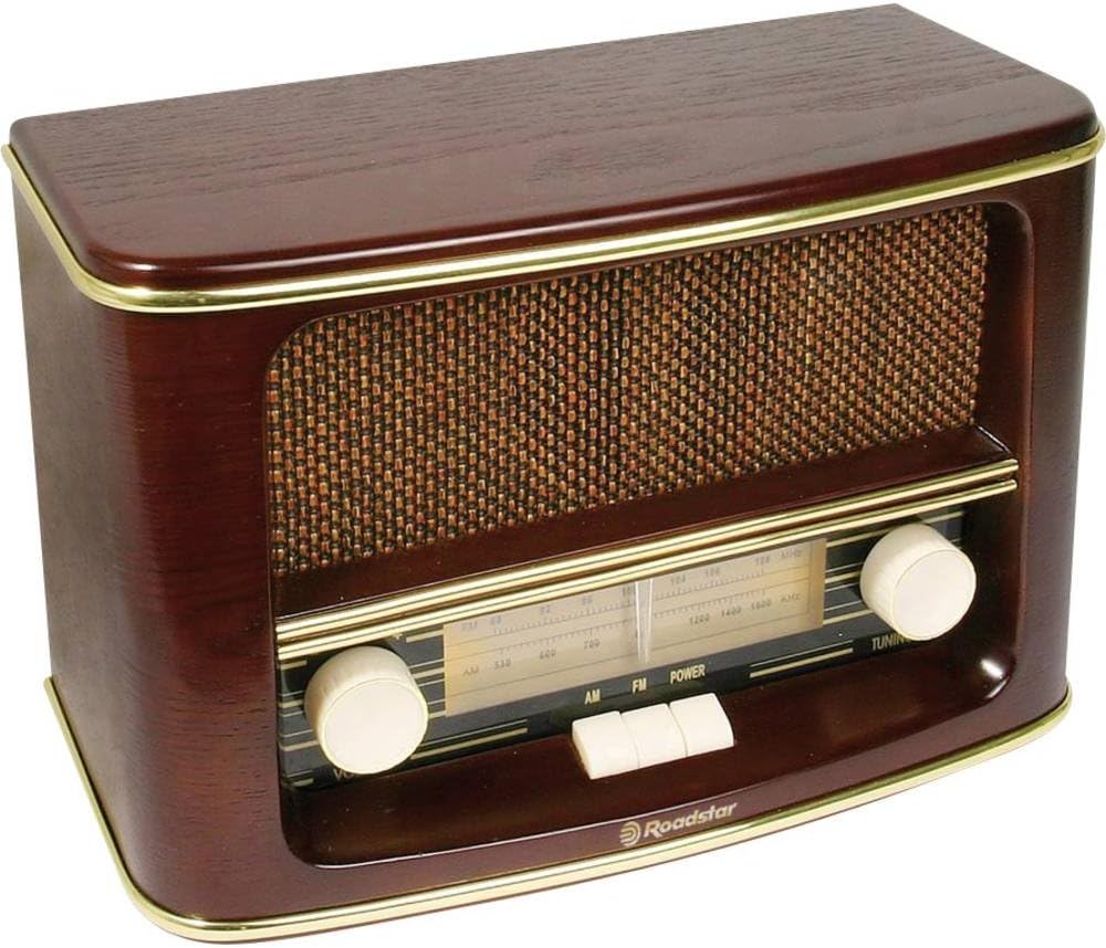 ELB Retro Roadstar HRA-1500N Home FM/MW Wooden Radio